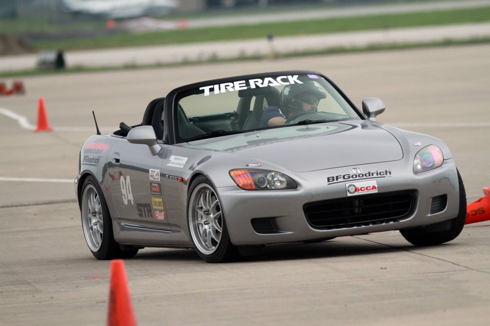 Autocross: Honda S2000, An open-top sports car at the timed auto slalom competition. 2050x1370 HD Wallpaper.
