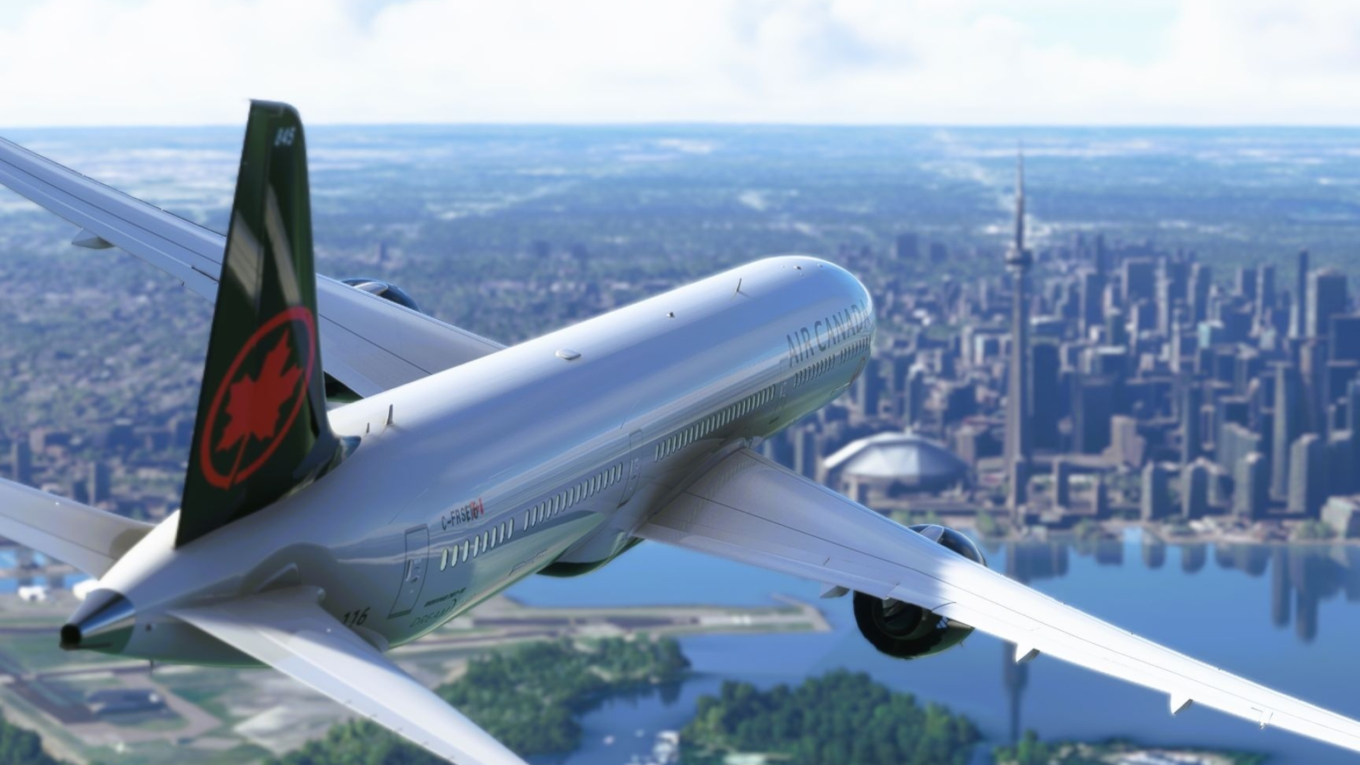 Air Canada 787-10, Microsoft Flight Simulator, 1920x1080 Full HD Desktop