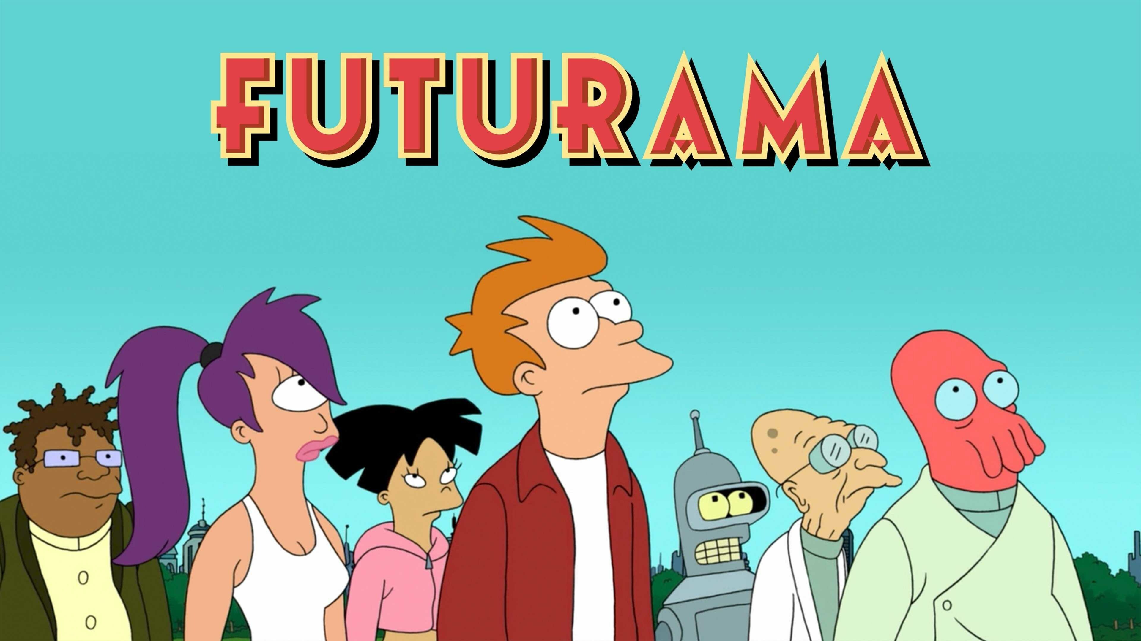 Futurama: Philip J. Fry, Leela, Katey Sagal, Fictional characters. 3840x2160 4K Wallpaper.