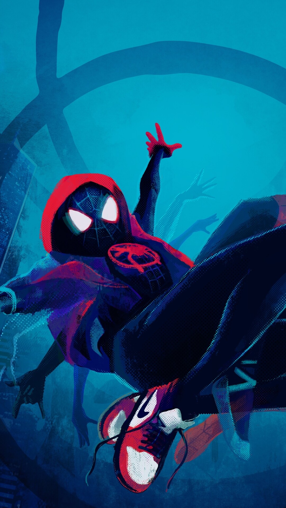 Spider-Man: Into the Spider-Verse: Miles Morales, An intelligent and rebellious teenager. 1080x1920 Full HD Wallpaper.