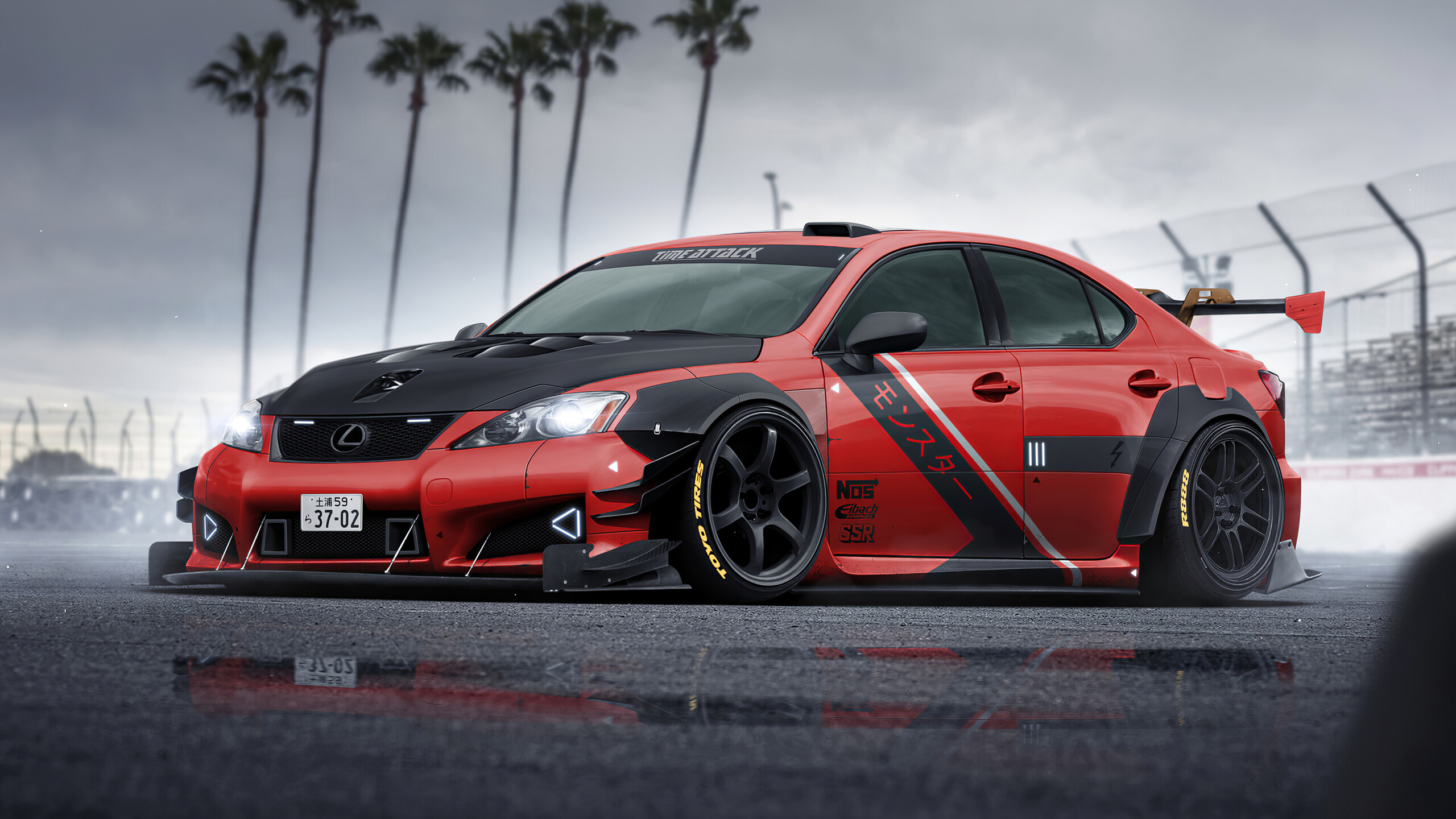 Lexus: Founded in 1989 as the luxury division of Japanese carmaker Toyota, IS F Sport. 2560x1440 HD Wallpaper.