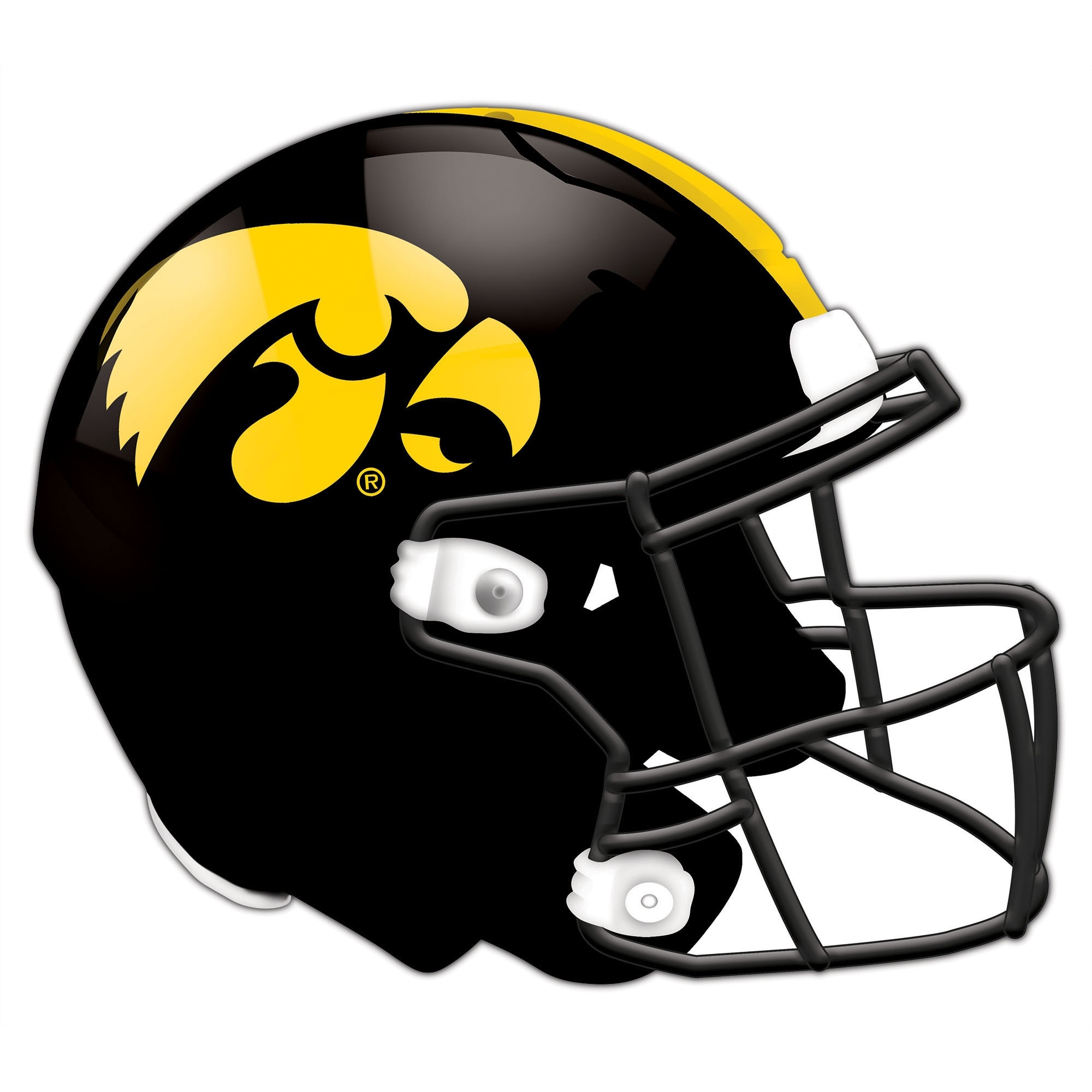 Iowa Hawkeyes Football, Authentic helmet cutout, Iowa theme, 2000x2000 HD Handy