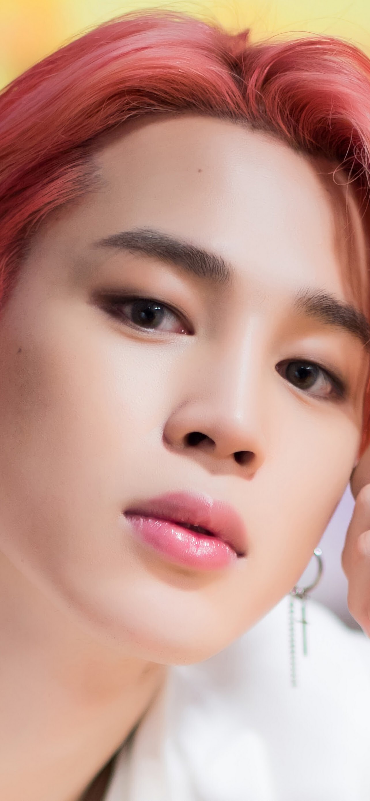 BTS: Jimin, Boy With Luv, Released solo track "Lie" in 2016. 1290x2780 HD Background.