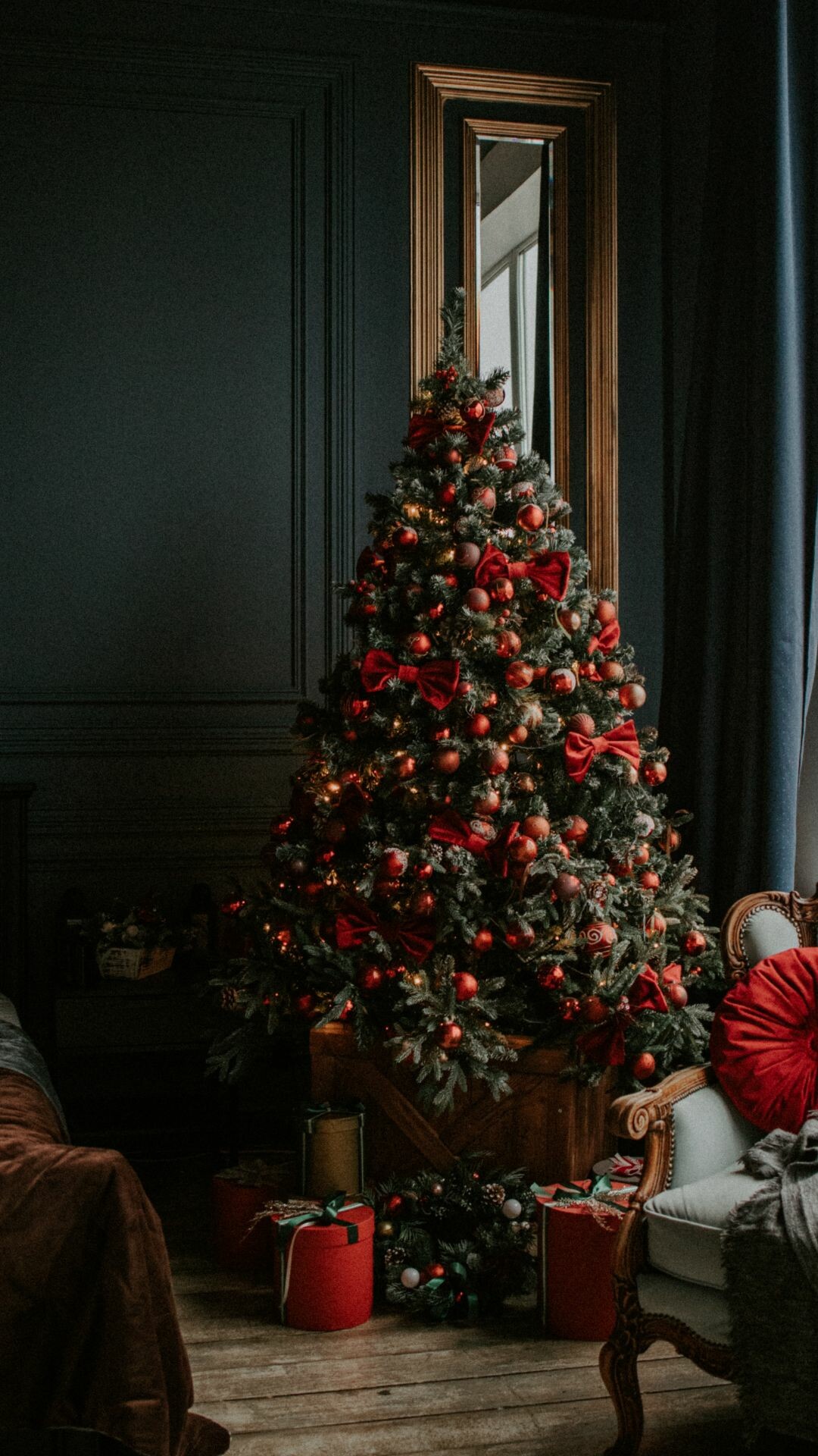 Christmas Tree: The best-selling species are Scotch Pine, Douglas Fir, Fraser Fir, Balsam Fir and White Pine. 1080x1920 Full HD Wallpaper.