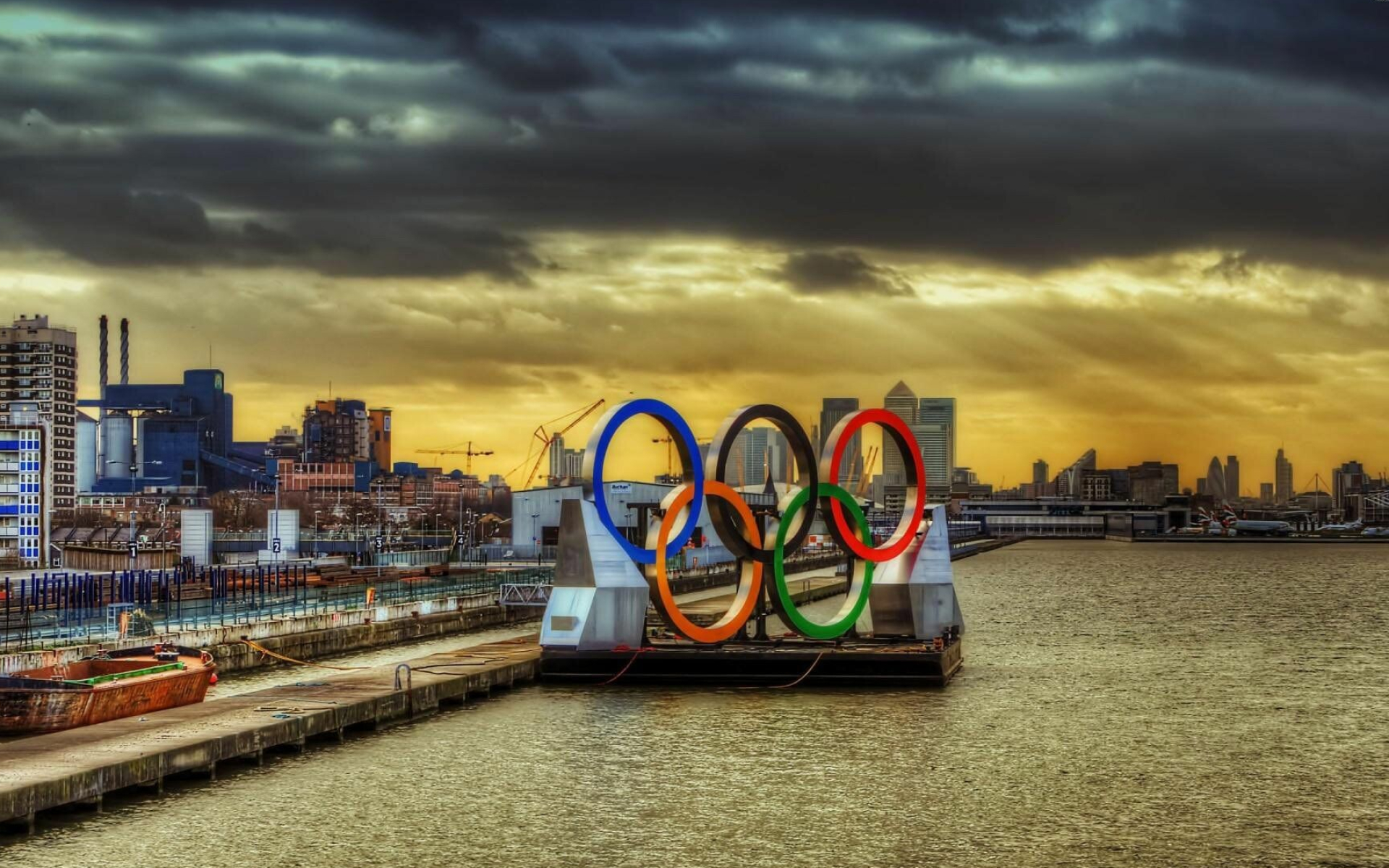 Olympic Games, Sports icons, Iconic venues, Historical logo, 1920x1200 HD Desktop