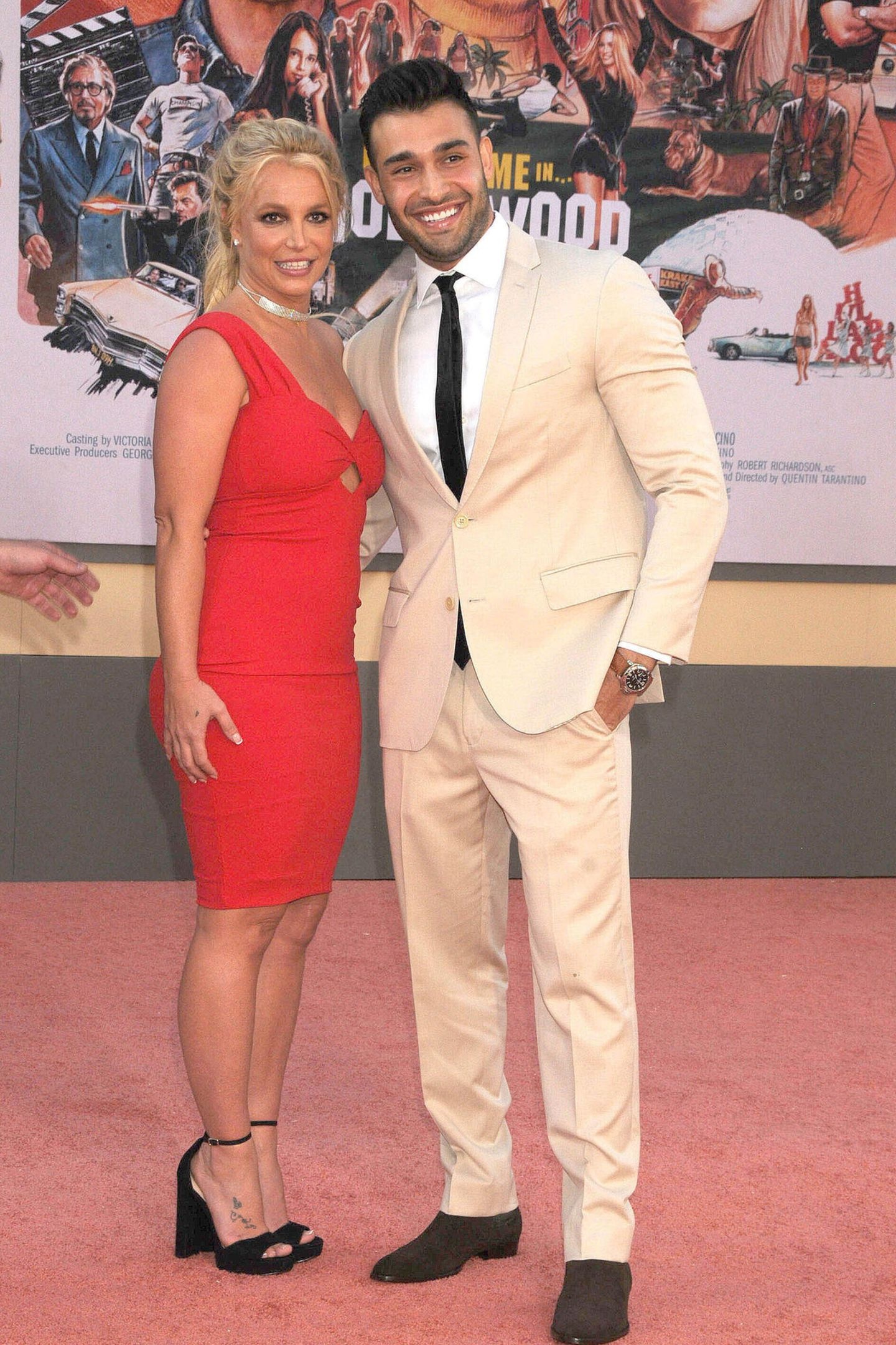 Sam Asghar and Britney Spears: A famous couple, Married on Thursday, June 9, A pop star and an Iranian-American model. 1440x2160 HD Wallpaper.