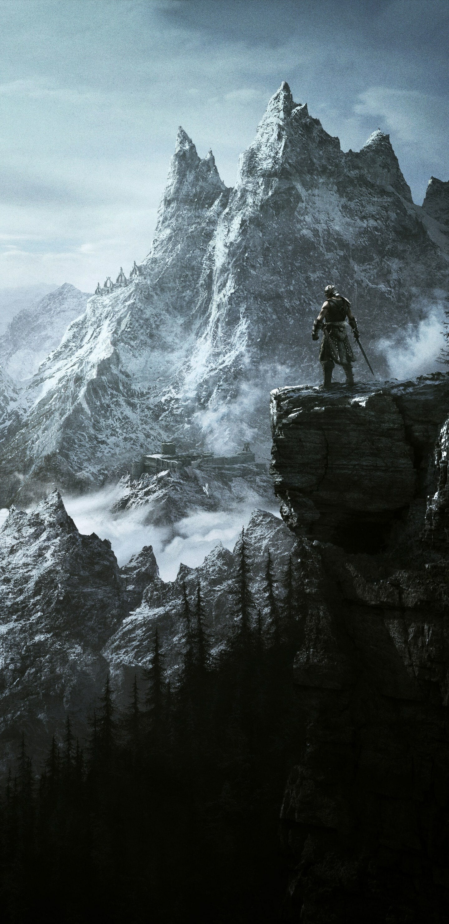 Skyrim: The follow-up to the 2006 Game of the Year, The Elder Scrolls IV: Oblivion. 1440x2960 HD Background.