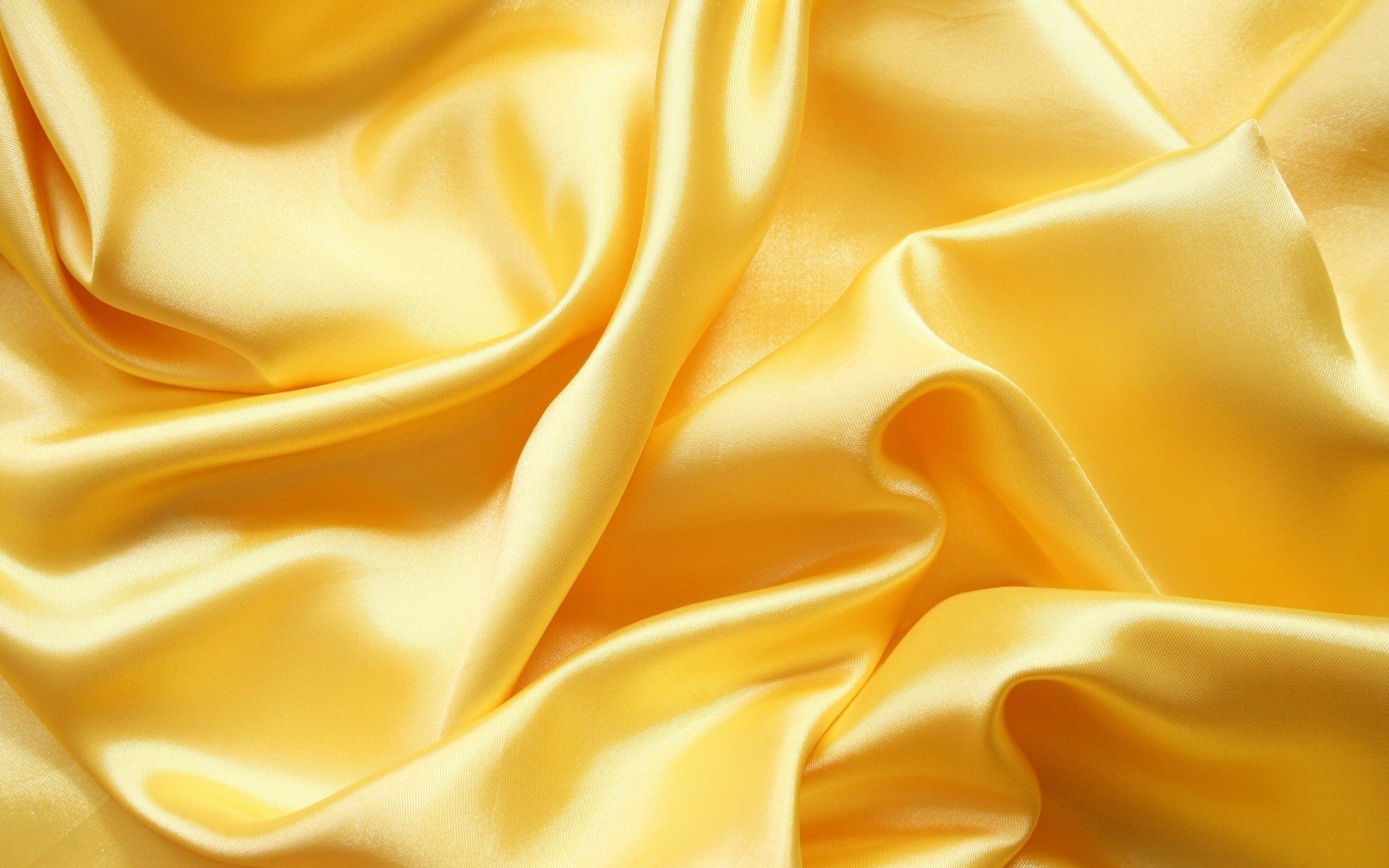 Warm and sunny, Yellow silk, High definition, Vibrant backgrounds, 2560x1600 HD Desktop