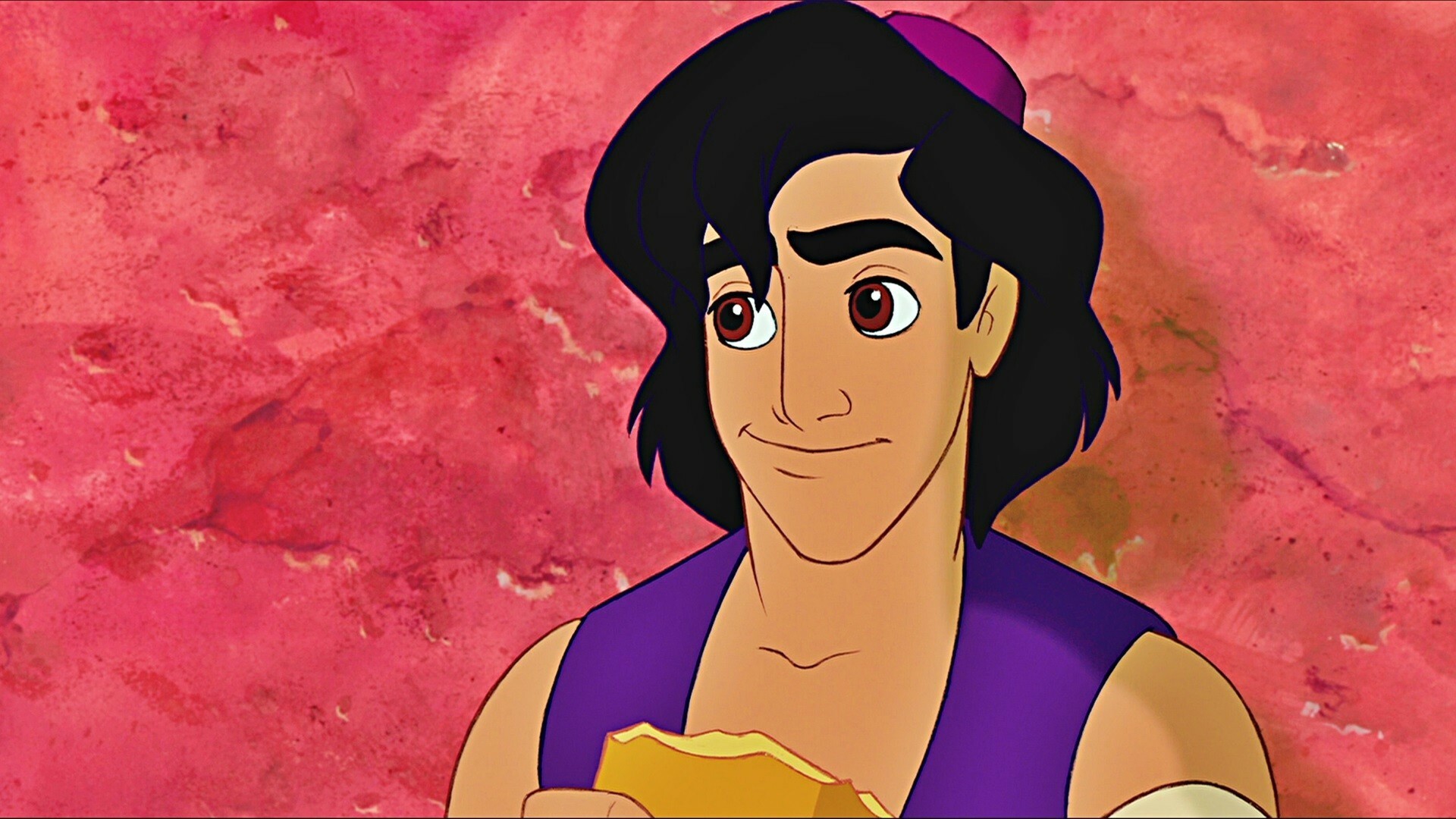 Aladdin (Cartoon): A 1992 American animated musical fantasy comedy film produced by Walt Disney Feature Animation. 1920x1080 Full HD Background.