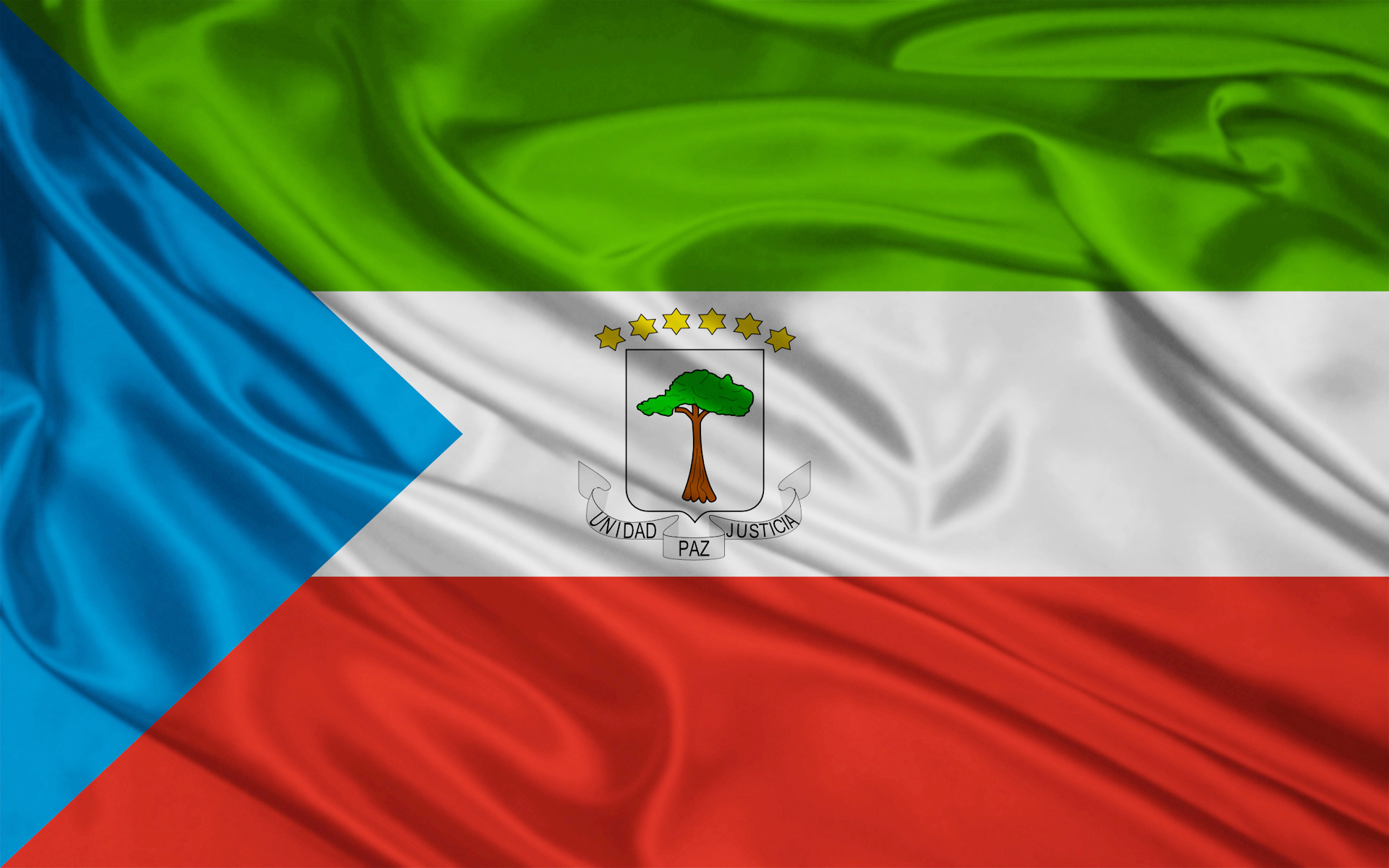 Equatorial Guinea, Flag, Afrique wallpaper, Travels, 1920x1200 HD Desktop