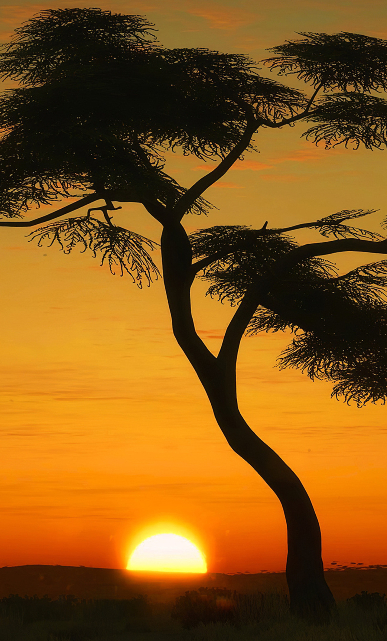 Masai Mara sunrise, iPhone 6 wallpaper, HD 4K image, Captivating nature, 1280x2120 HD Handy