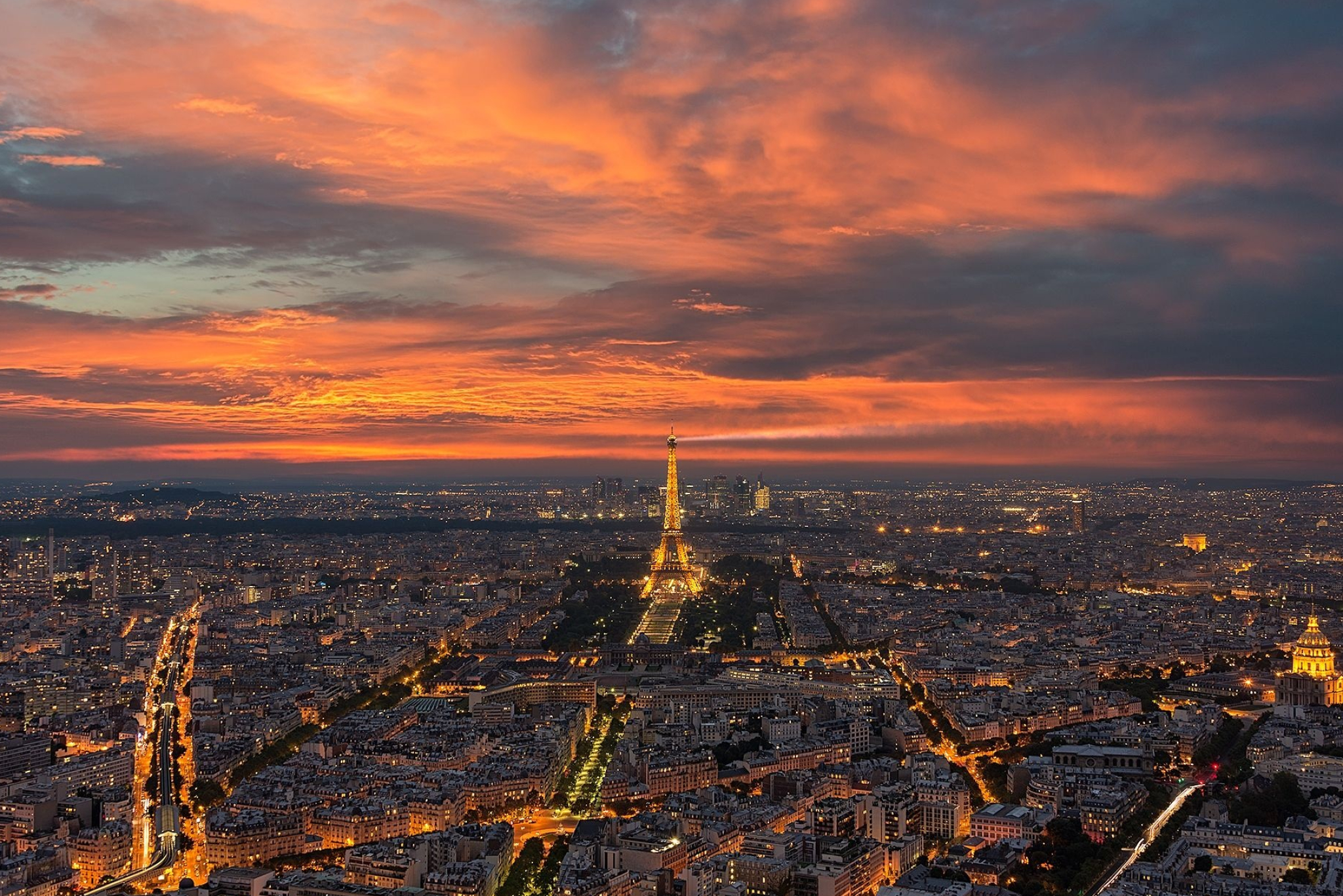 Paris Skyline, City of lights, Romantic destination, Travel photography, 2050x1370 HD Desktop