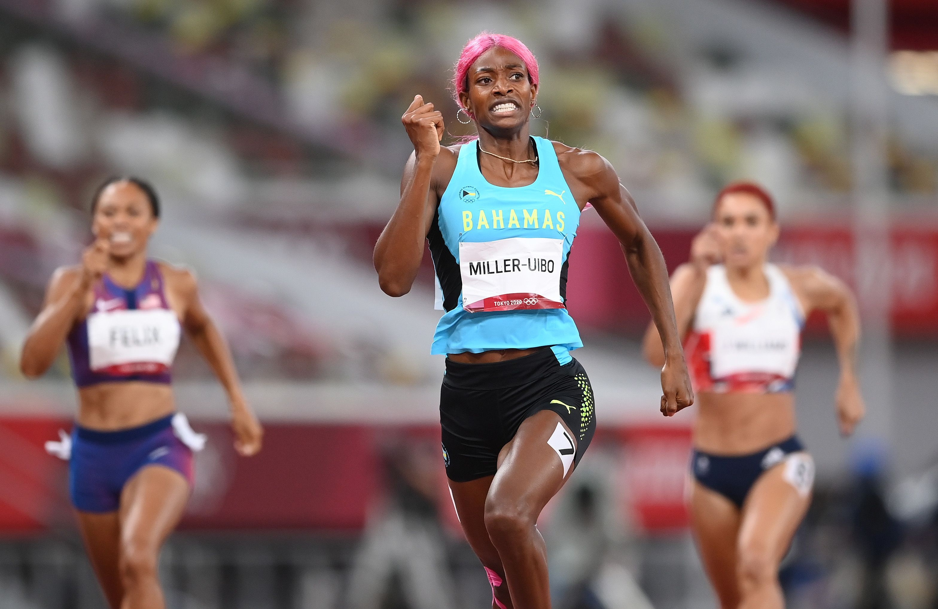 Shaunae Miller-Uibo, 2021 Tokyo Olympics, Women's 400 meters, 3140x2040 HD Desktop