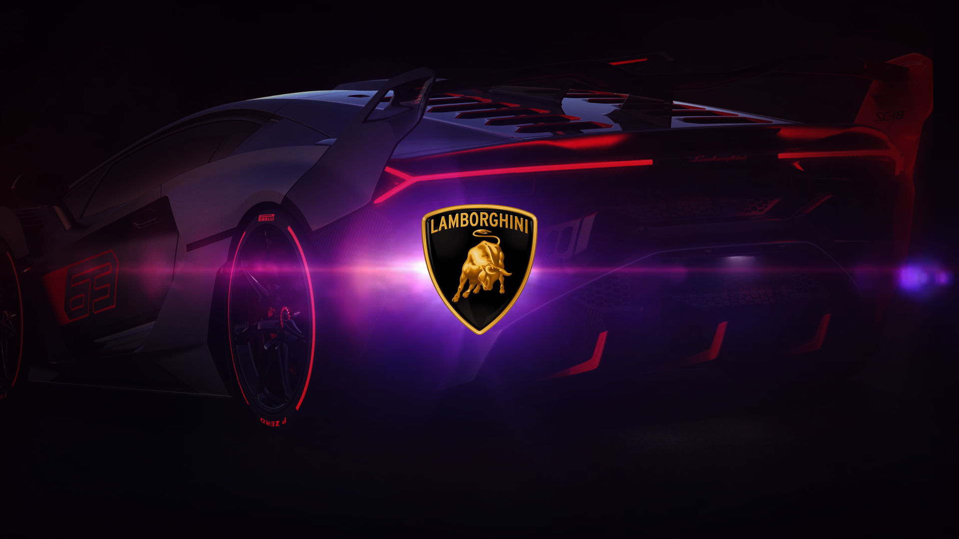 Lamborghini Logo, HD backgrounds, Sports car, 1920x1080 Full HD Desktop