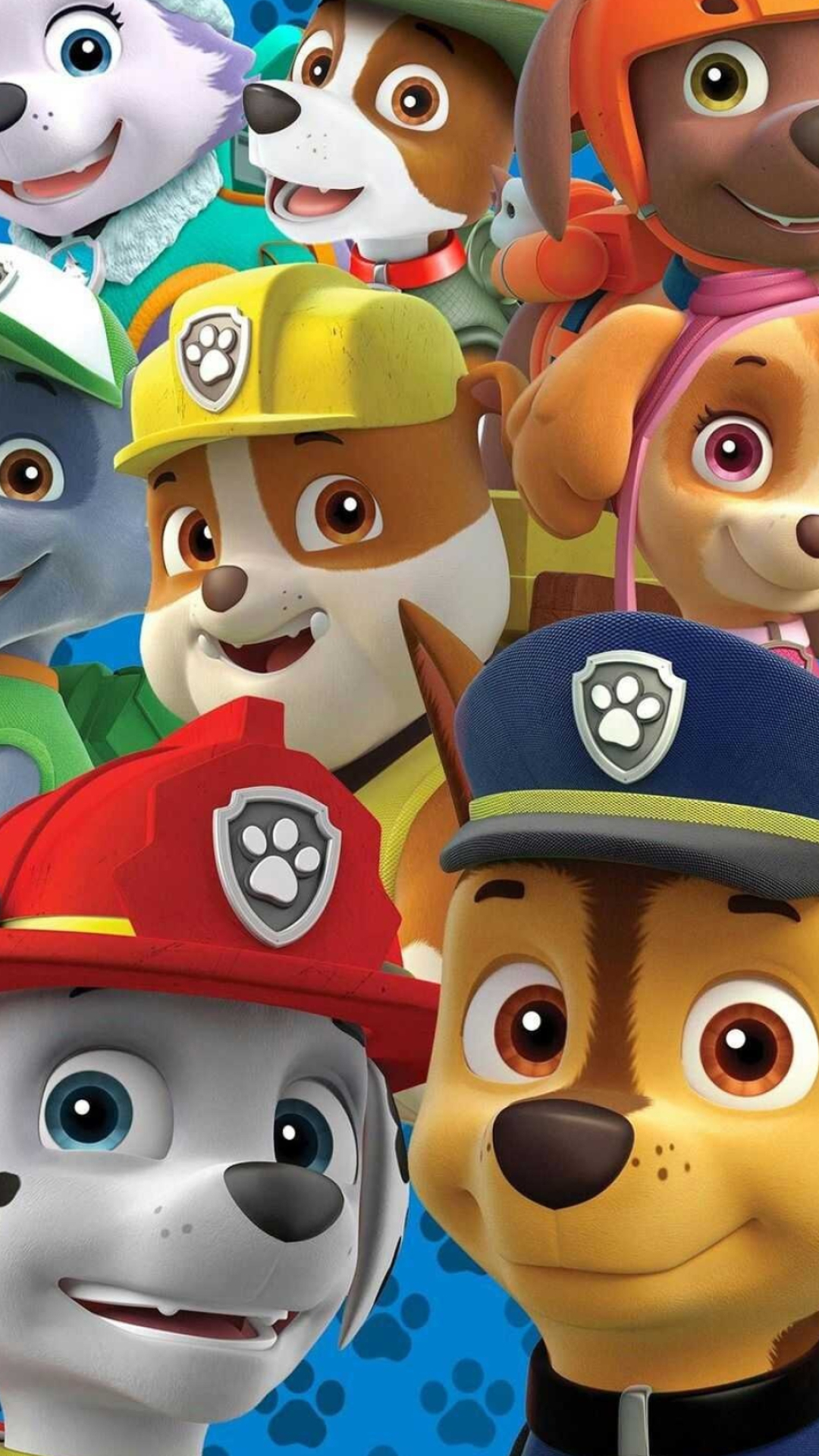 Paw Patrol background, Animated adventure, Canine heroes, Exciting missions, 1080x1920 Full HD Phone