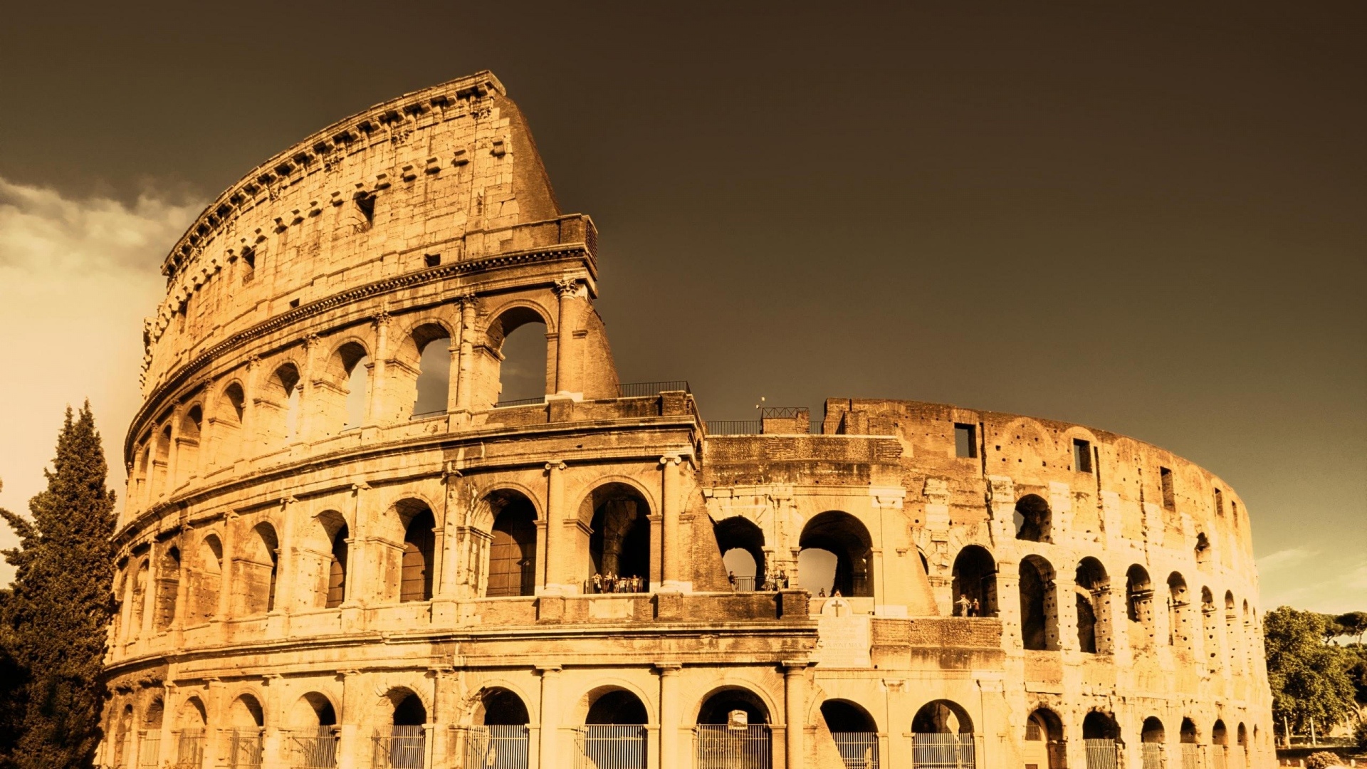 Rome: Italy, Roman architecture, Monument. 1920x1080 Full HD Wallpaper.