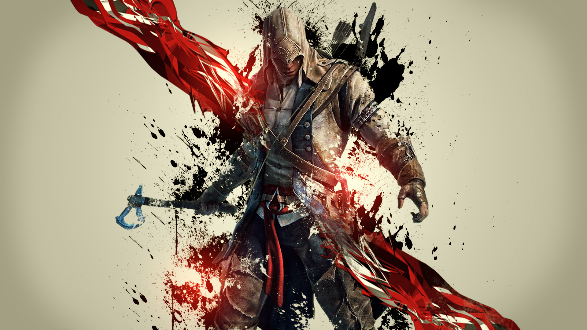 Assassin's Creed: The game tells the stories of Haytham Kenway and Ratonhnhake:ton. 1920x1080 Full HD Background.