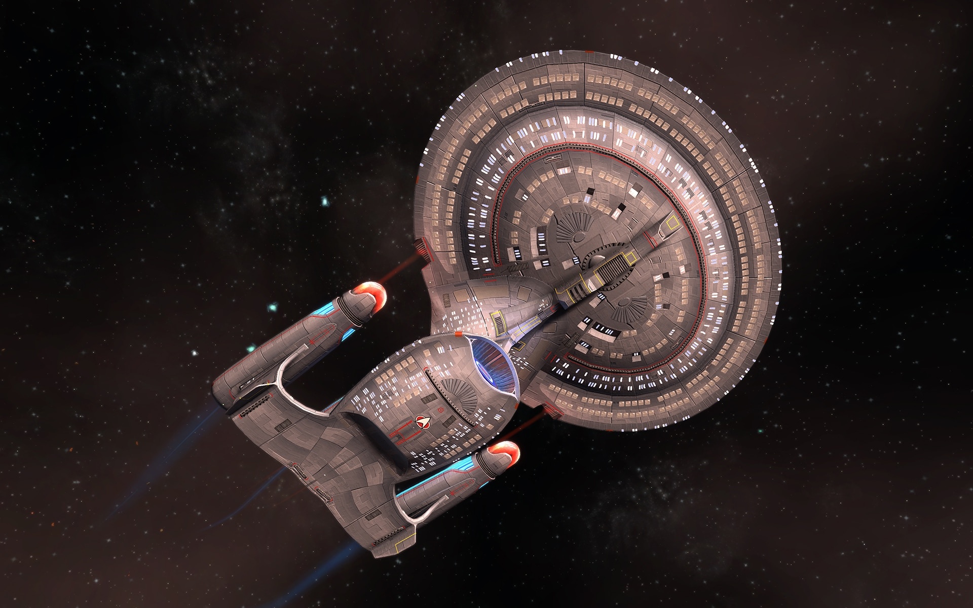 Star Trek Online Galaxy Dreadnought, Remodel, Advanced technology, Starfleet vessel, 1920x1200 HD Desktop