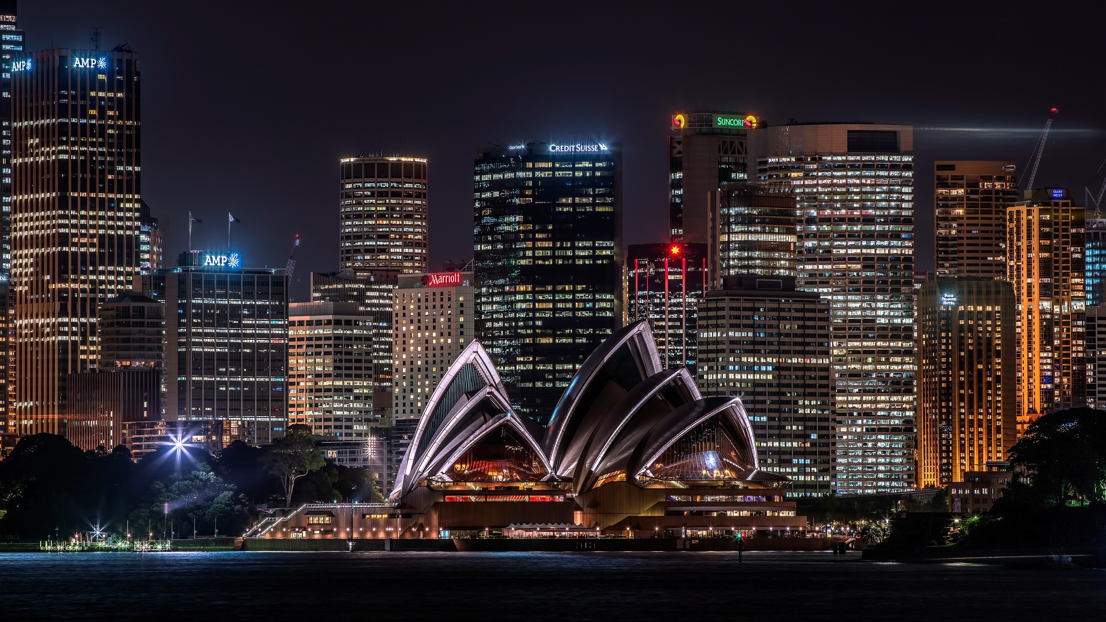 Sydney: Australia, The metropolis surrounds Sydney Harbor. 3840x2160 4K Background.