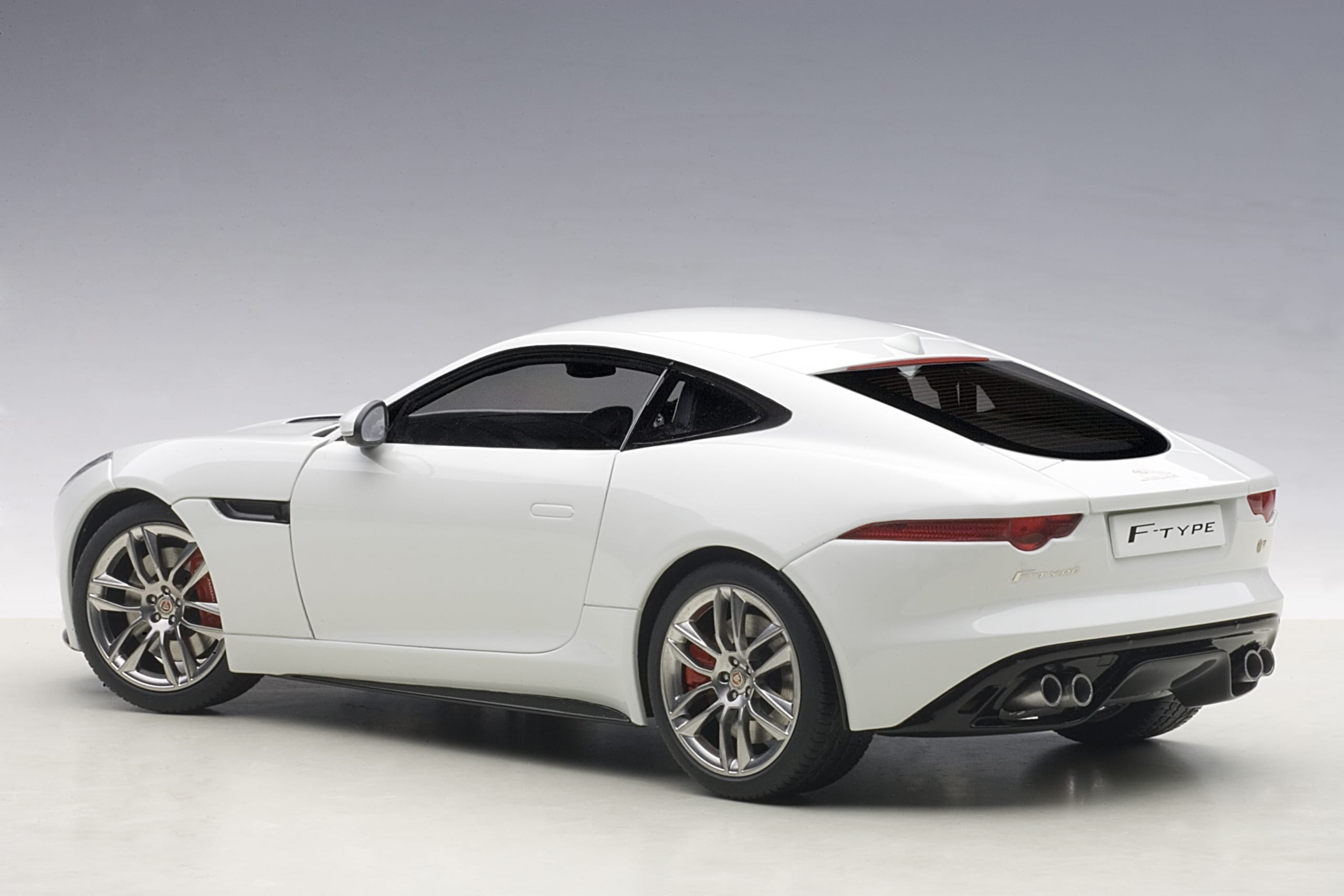 Jaguar F-TYPE, Polaris white coupe, Auto art masterpiece, 2560x1710 HD Desktop