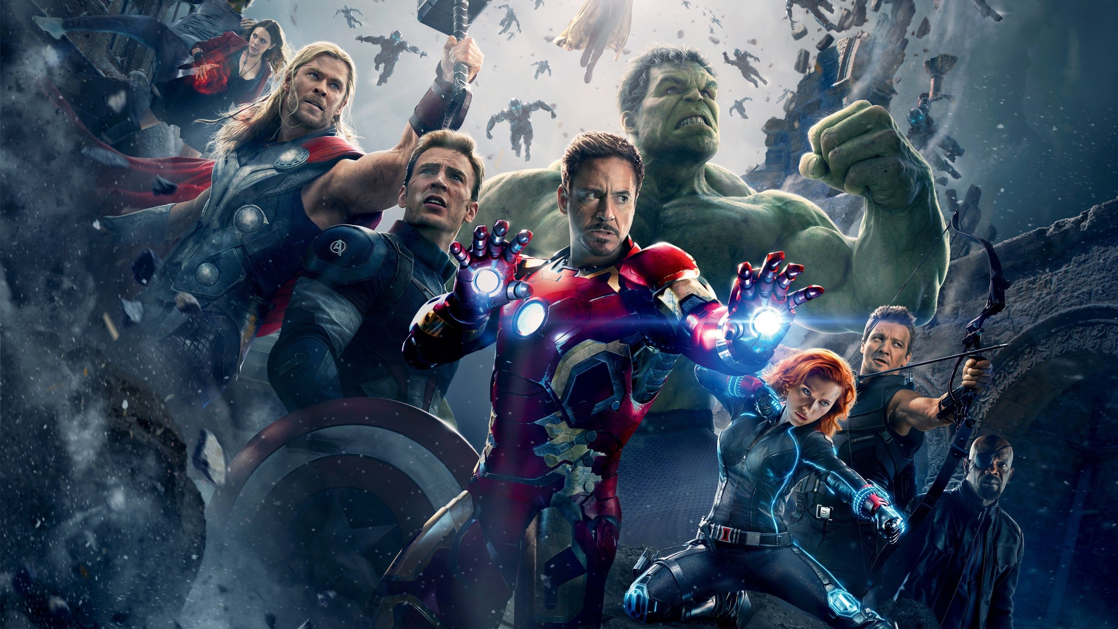 Avengers: Age of Ultron, Top free backgrounds, Marvel superheroes, Superhero film, 3840x2160 4K Desktop