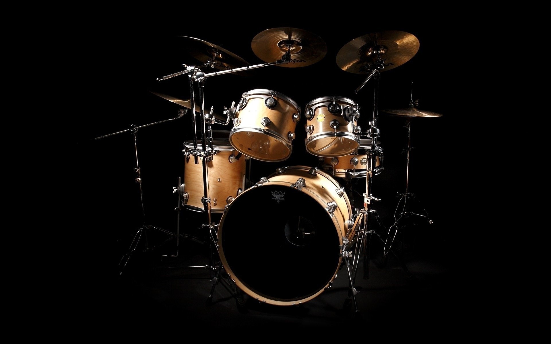 Drums: Classic Set, Bass Drum, Floor Tom, Snare Drum, Tom-Tom, Hi-Hat. 1920x1200 HD Wallpaper.