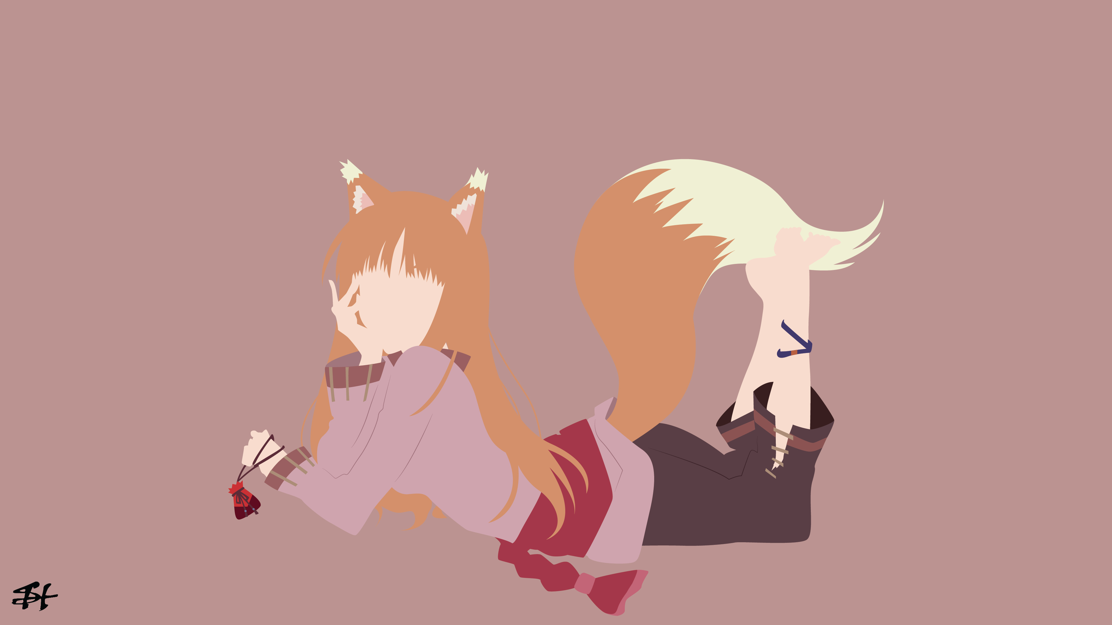 Spice and Wolf (Anime): Minimalist, Centuries of watching over Pasloe. 3840x2160 4K Background.