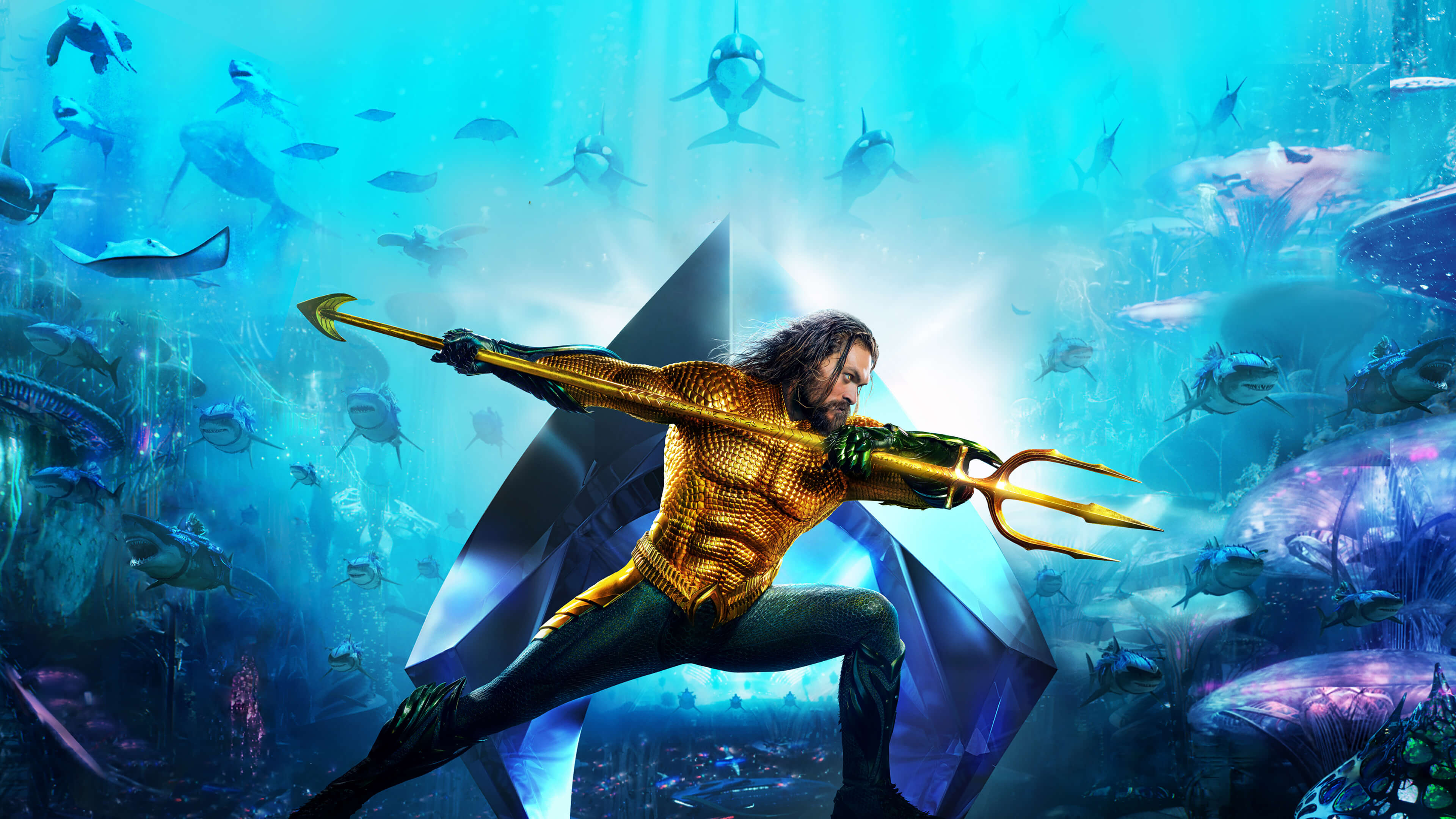 Aquaman 2, 4K wallpaper, Underwater sequel, Aquatic realm, 3840x2160 4K Desktop