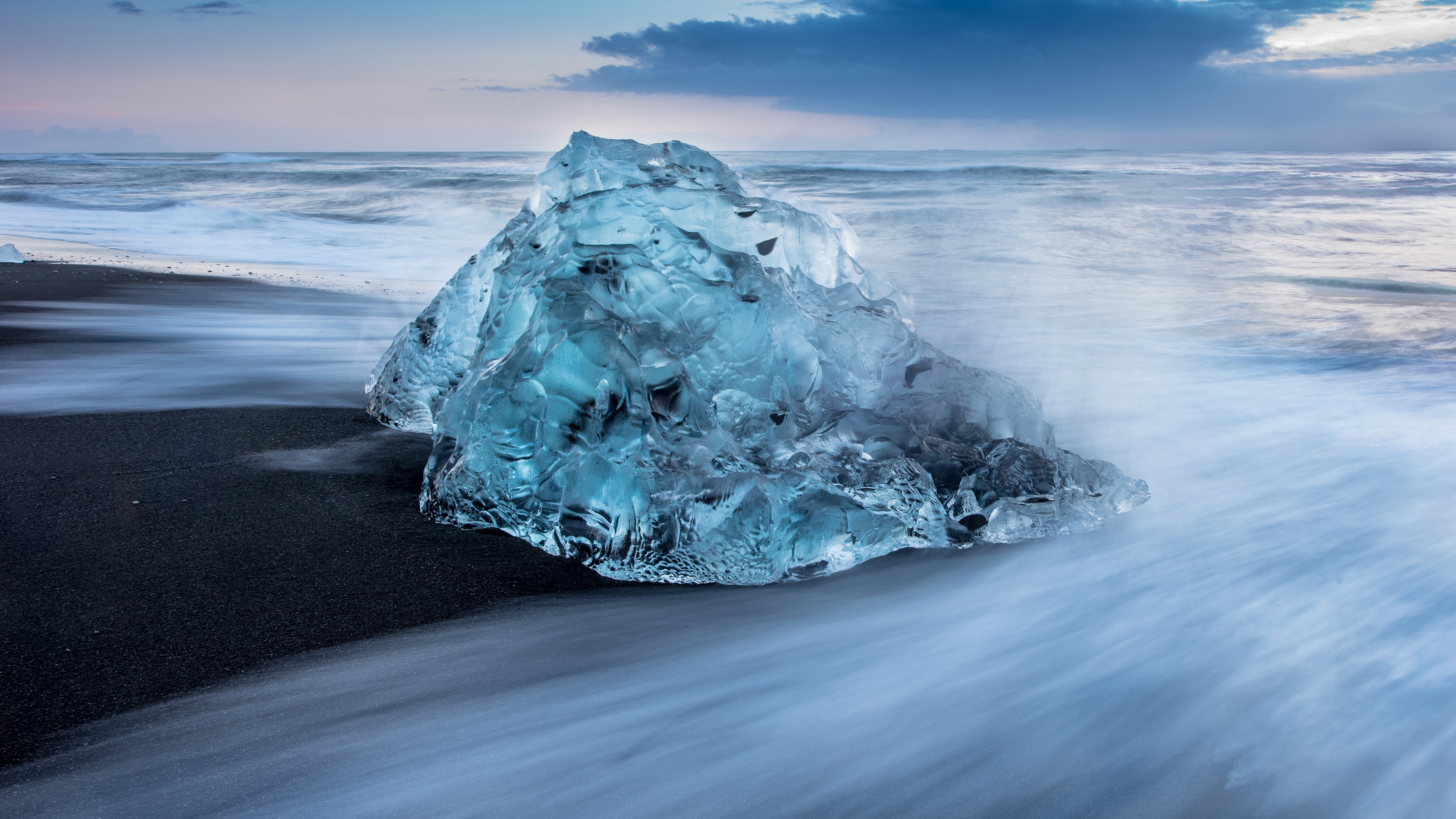 Frozen landscape, Ice formations, Serene nature, 3840x2160 4K Desktop
