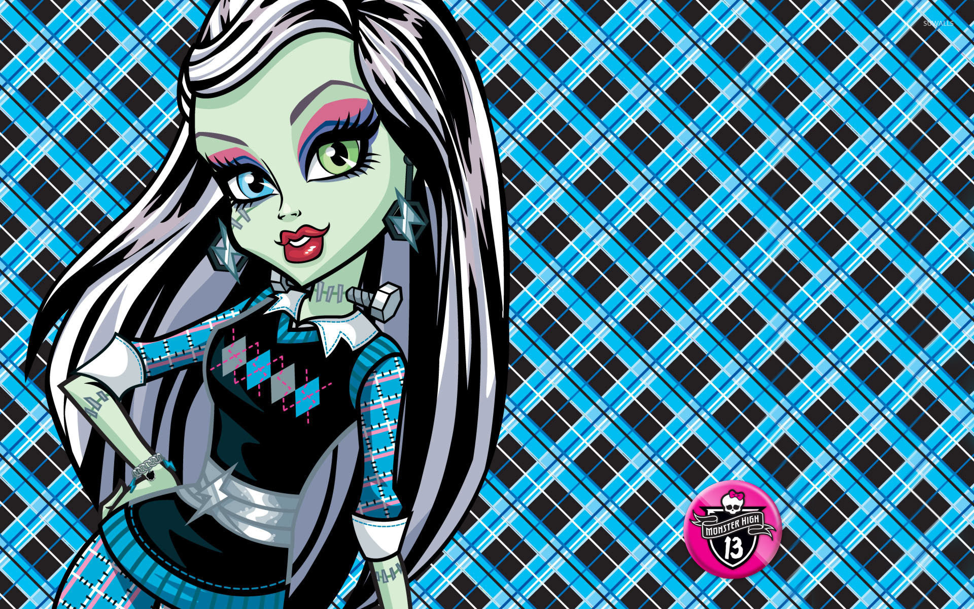 Monster High: Frankie Stein, The daughter of Frankenstein, Voiced by Madoka Yonezawa. 1920x1200 HD Background.