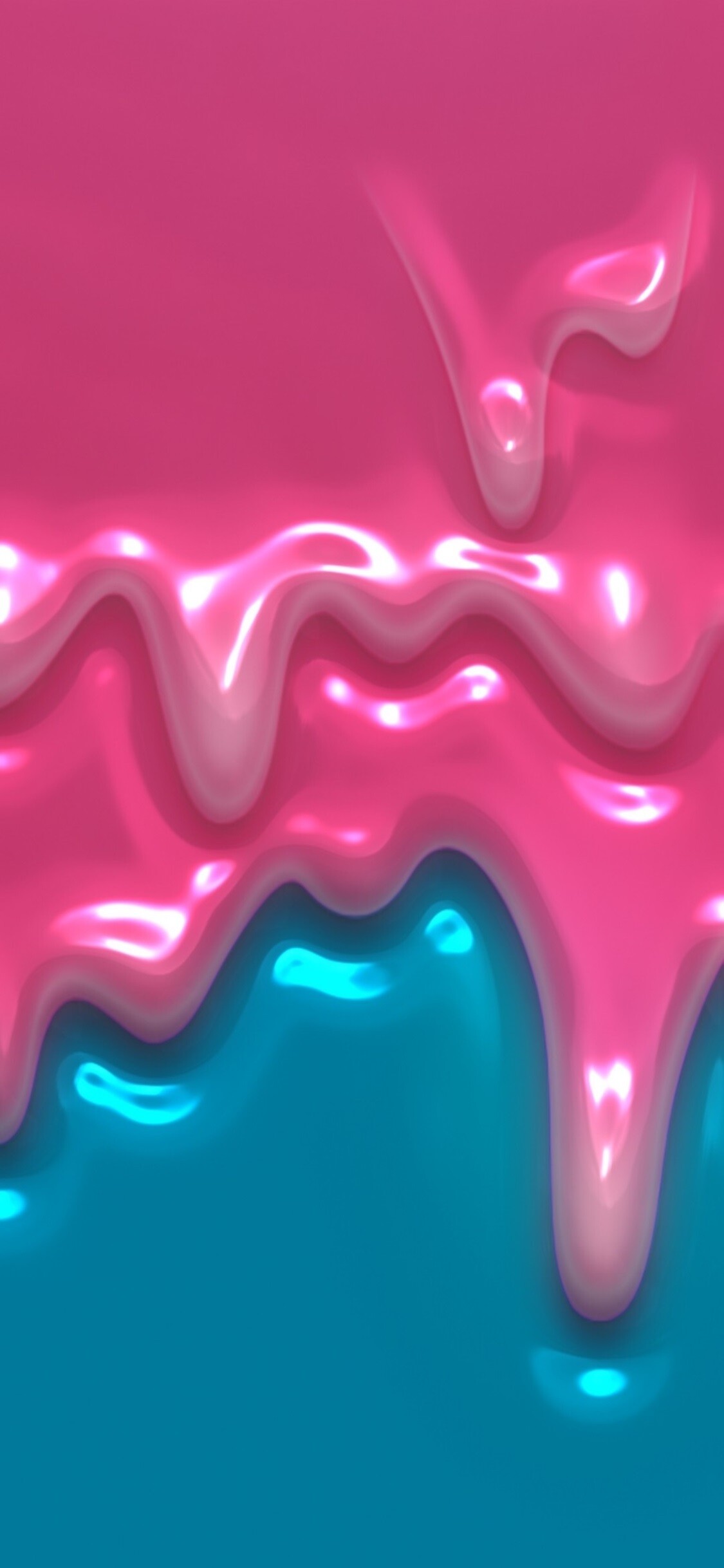 Girly: Bubble gum, Pink and blue plastic substance, Material. 1130x2440 HD Wallpaper.