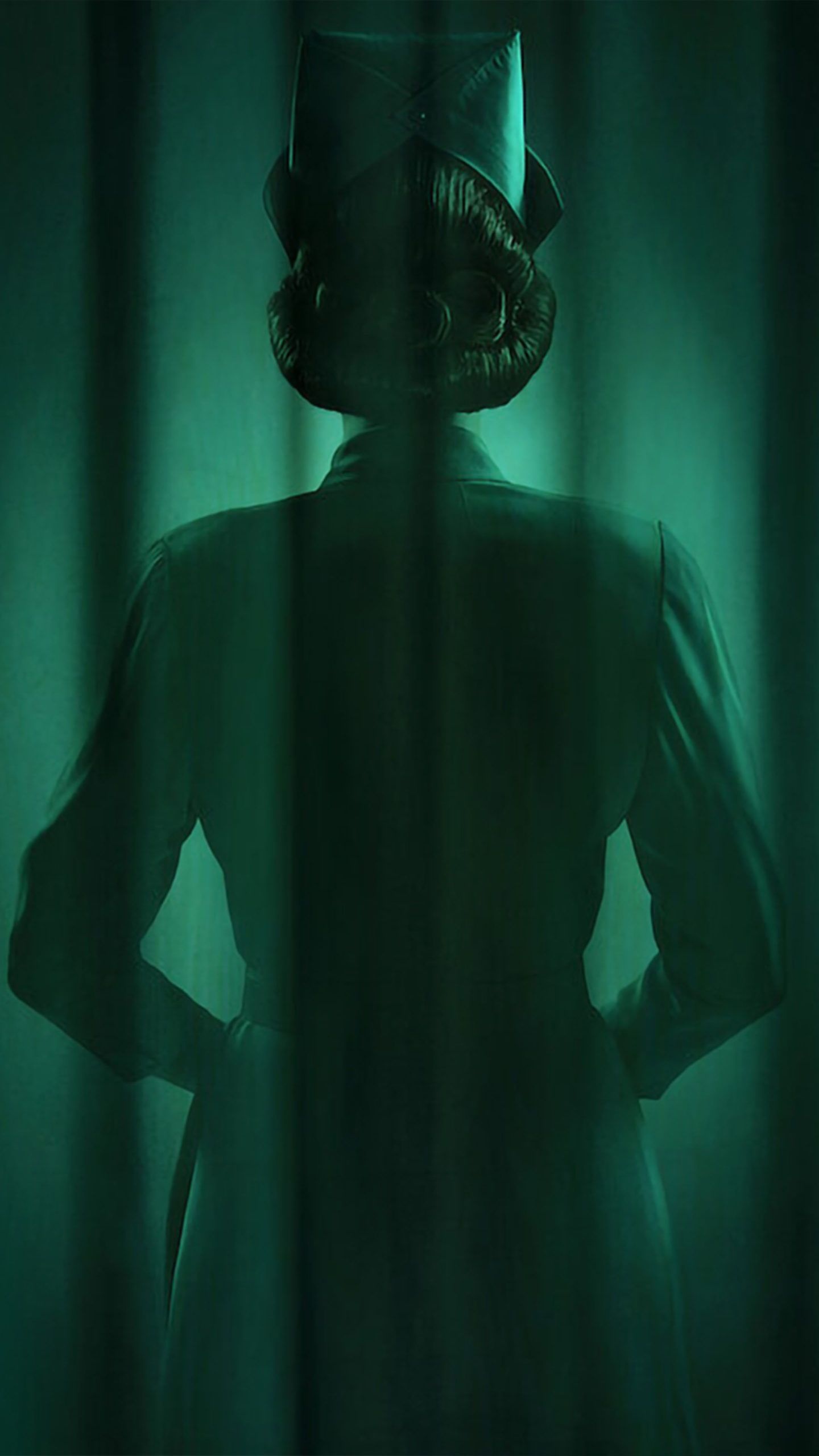 Nurse Ratched, Dark and brooding, American Horror Story, Captivating poster, 1440x2560 HD Phone
