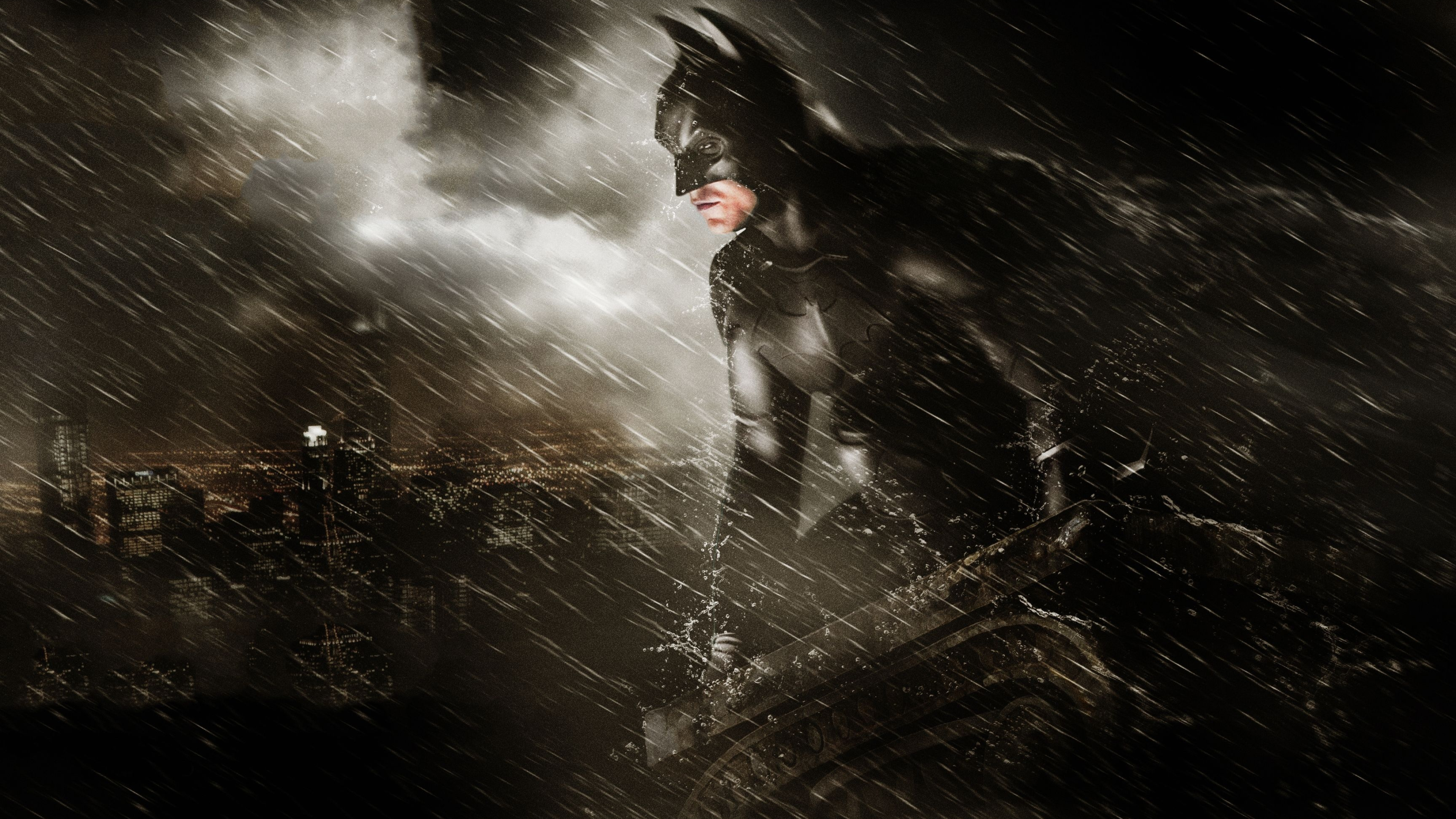 Batman begins, Superhero action, 4K wallpapers, Dark Knight, 3840x2160 4K Desktop