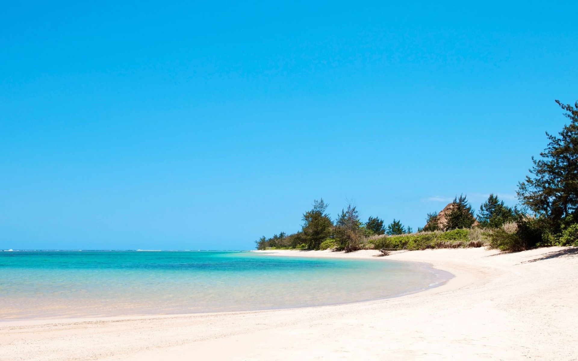 Mauritius Island, White sand beach, Paradise escape, Beach bliss, 1920x1200 HD Desktop