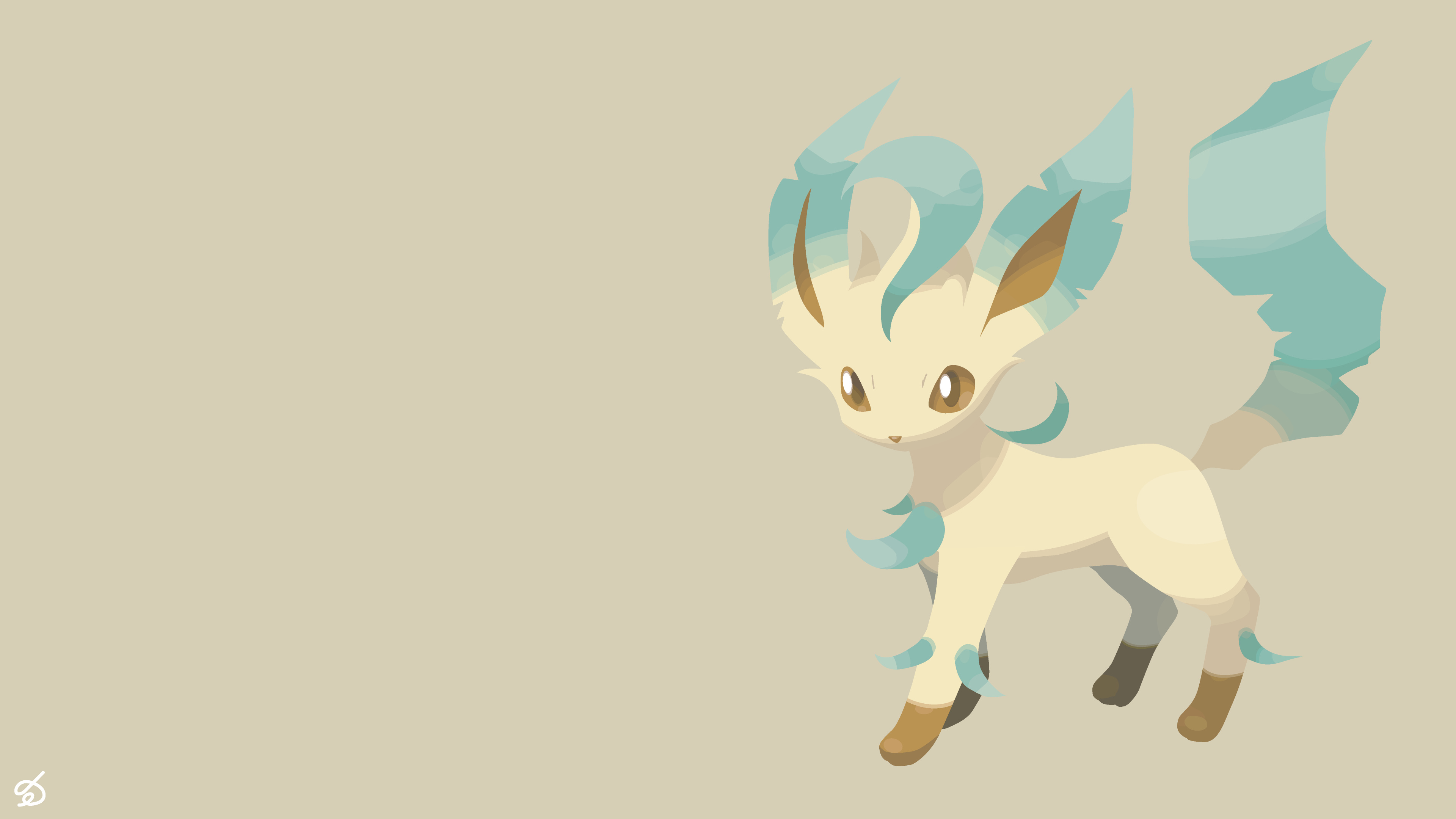 Leafeon (Anime), Beautiful girl, Game characters, League of Angels, 3840x2160 4K Desktop