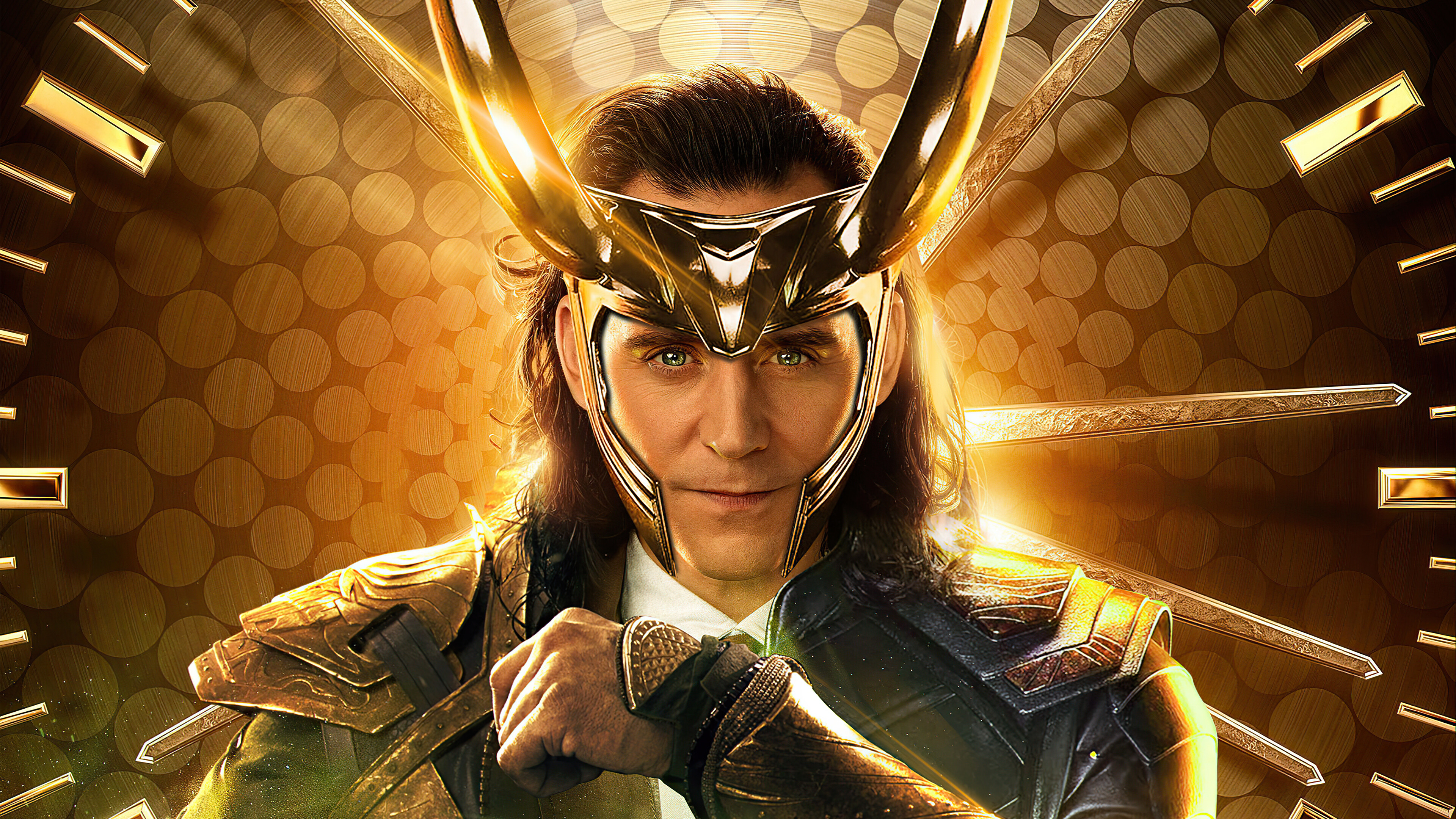 Loki: A fictional character appearing in American comic books published by Marvel Comics, Laufeyson. 3840x2160 4K Wallpaper.