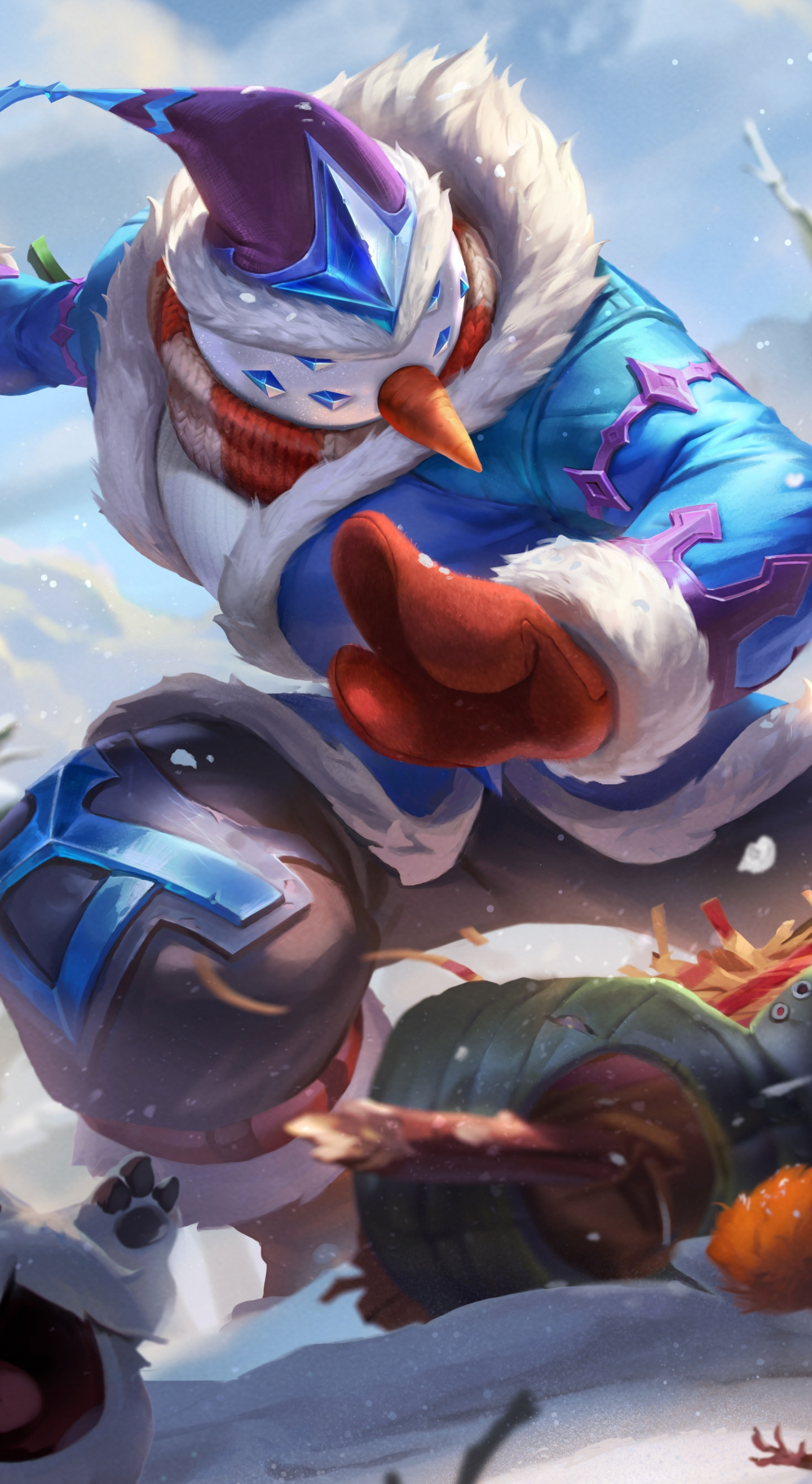 Snowman Master Yi, League of Legends wallpaper, 1440x2630 HD Phone