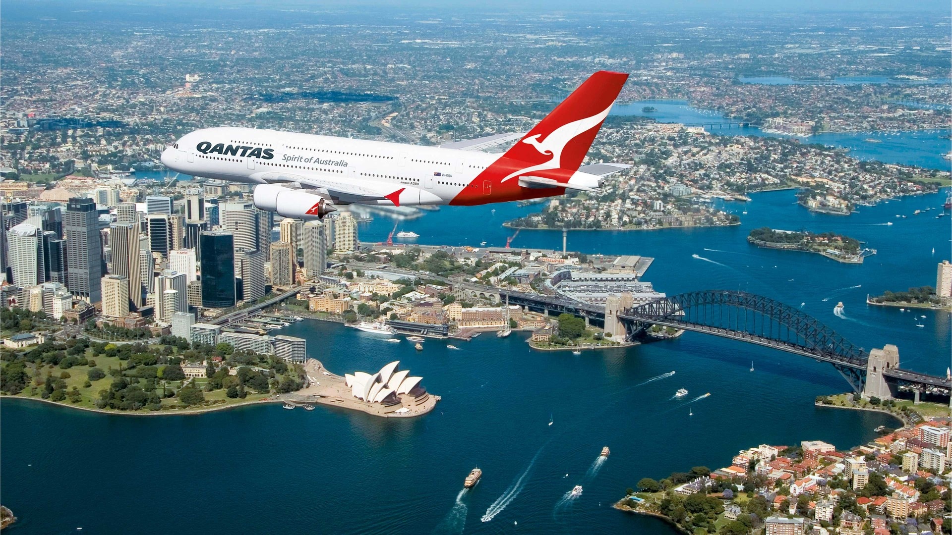 Qantas Travels, Iconic aircraft, Ultimate luxury, Unforgettable memories, 1920x1080 Full HD Desktop