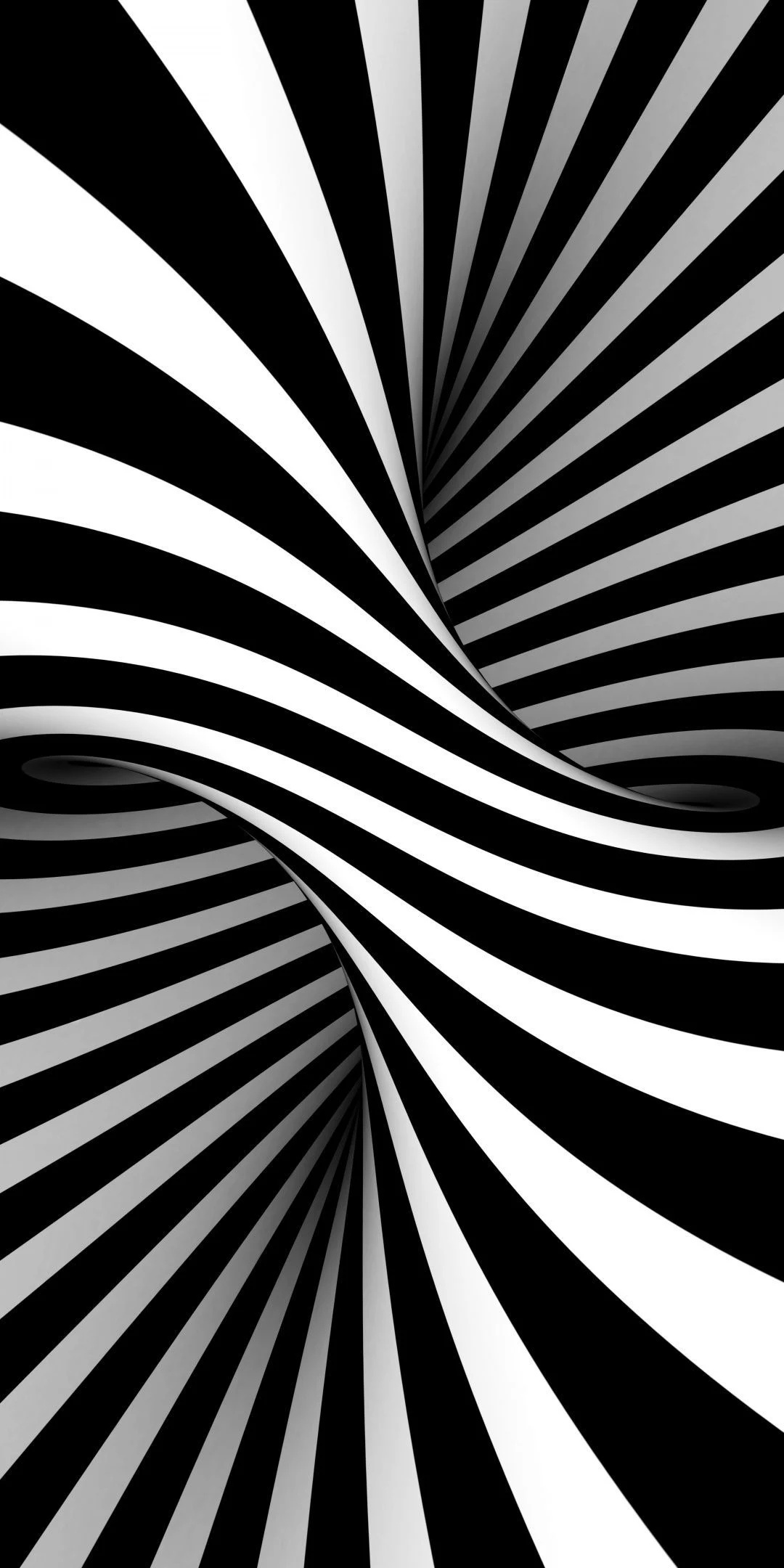 Black and white, Illusion wallpapers, Visual trickery, Distorted reality, 1080x2160 HD Phone
