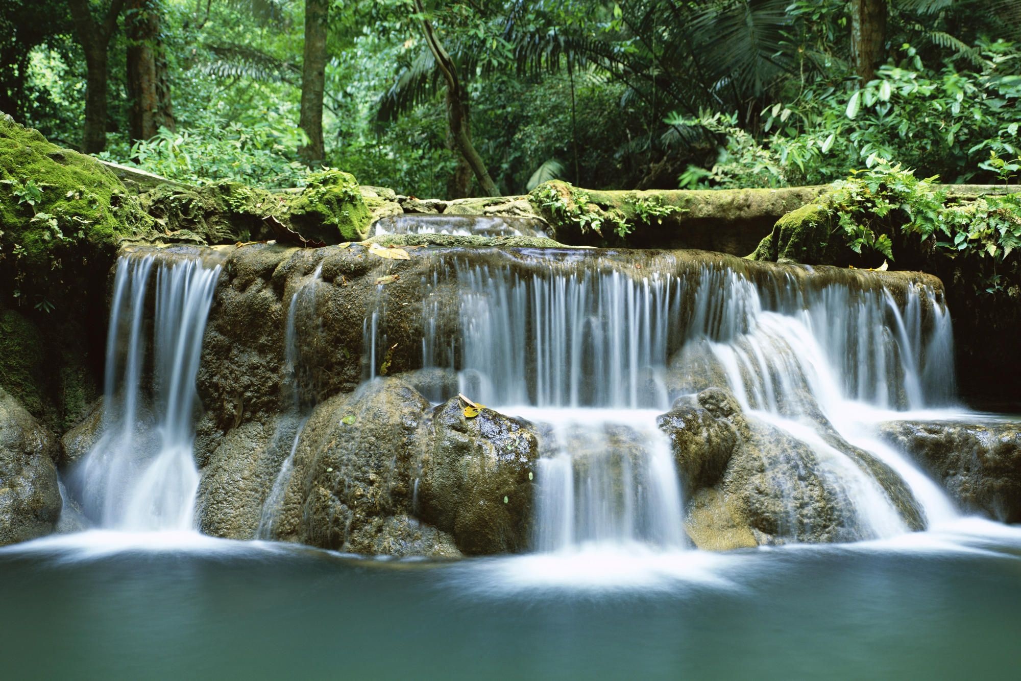 Erawan National Park, Happiness waterfall, Picturesque scenery, Travel inspiration, 2000x1340 HD Desktop