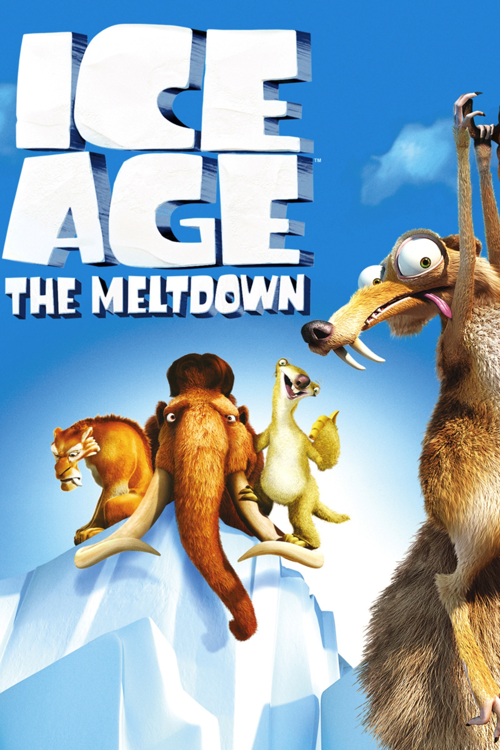 Ice Age 2 The Meltdown, Prehistoric adventure, Meltdown mayhem, Beloved characters, 1600x2400 HD Phone