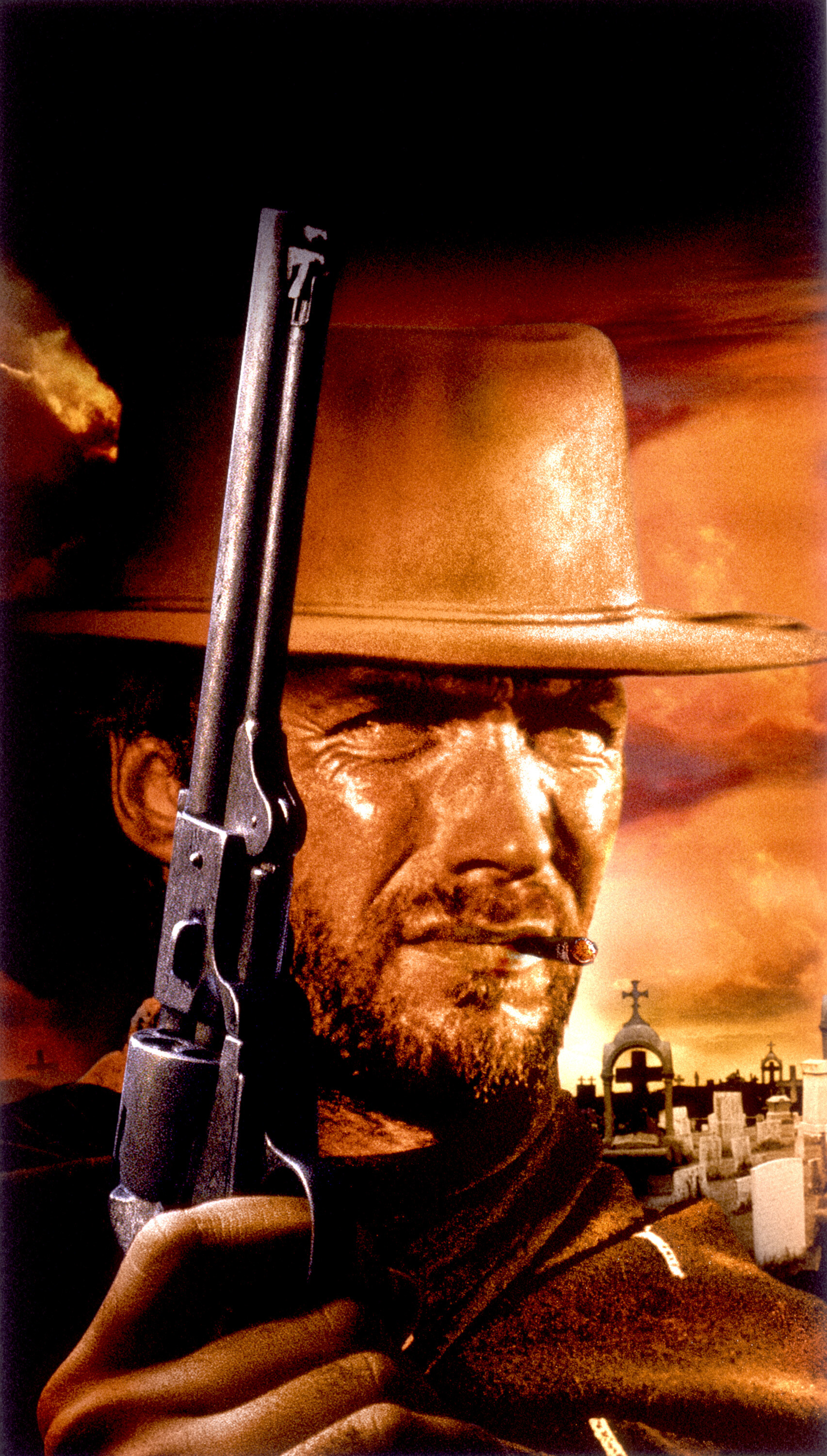 Clint Eastwood: The "Dollars Trilogy", An Italian Film Series Consisting Of Three Movies, 1964–1966, Metro-Goldwyn-Mayer. 1710x3000 HD Background.