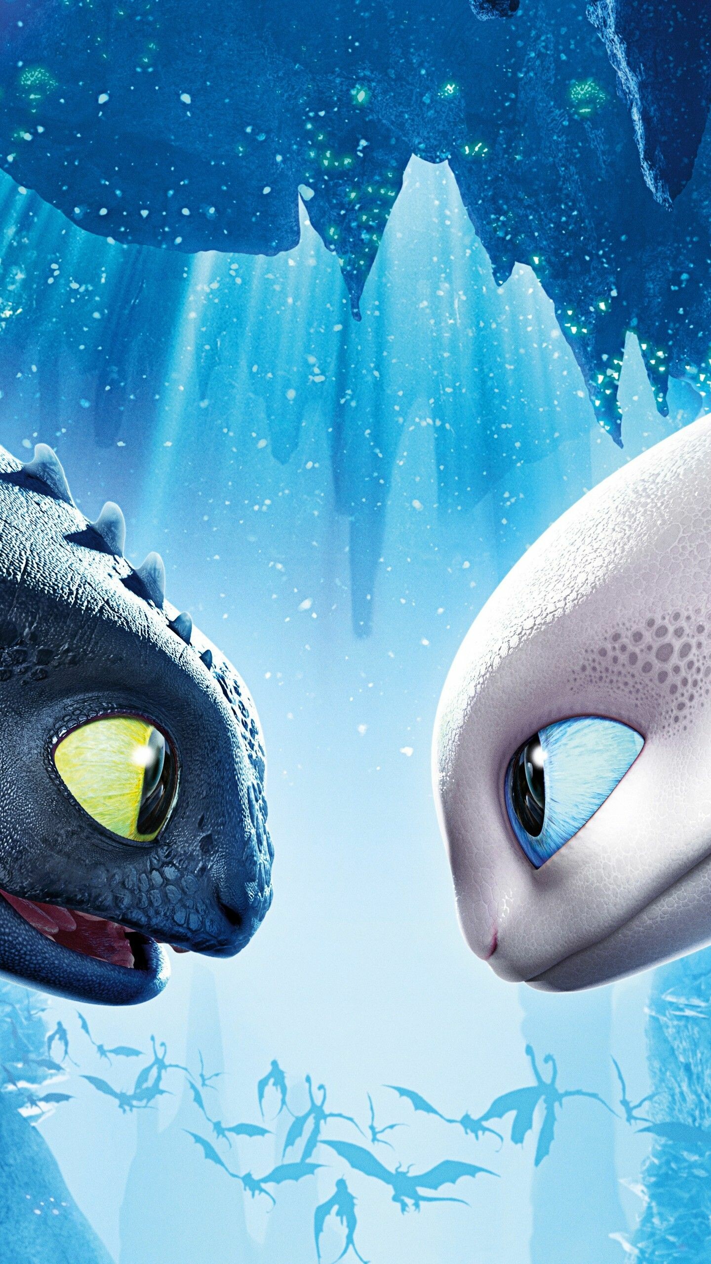 How to Train Your Dragon: Toothless, Hiccup's pet, Award-winning story of Vikings. 1440x2560 HD Background.