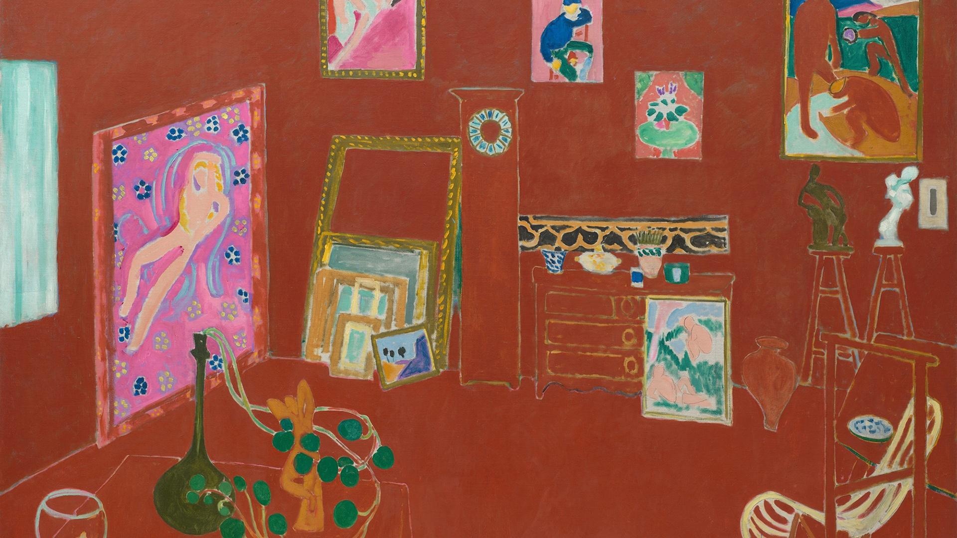 The Red Studio, Henri Matisse Wallpaper, 1920x1080 Full HD Desktop