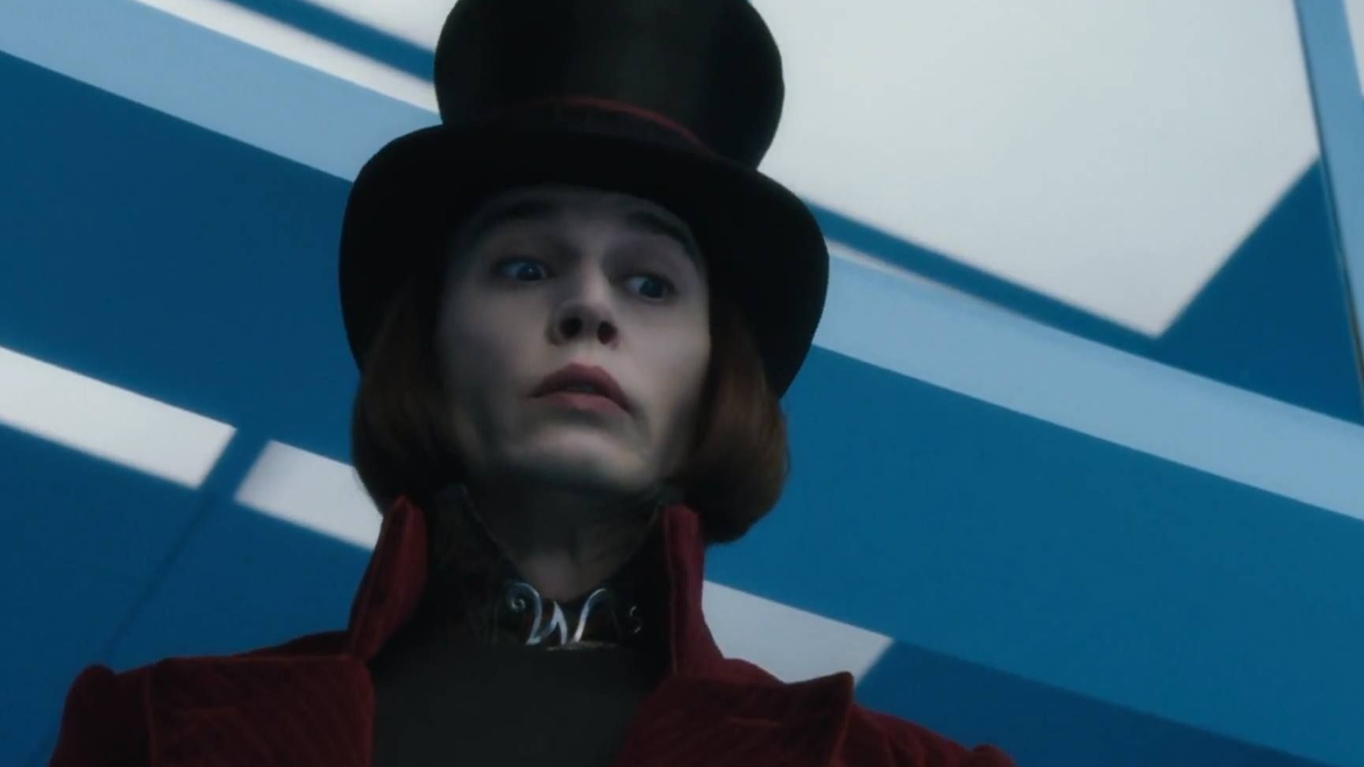 Johnny Depp as Willy Wonka, Quirky character, Classic film adaptation, Memorable performance, 1920x1080 Full HD Desktop