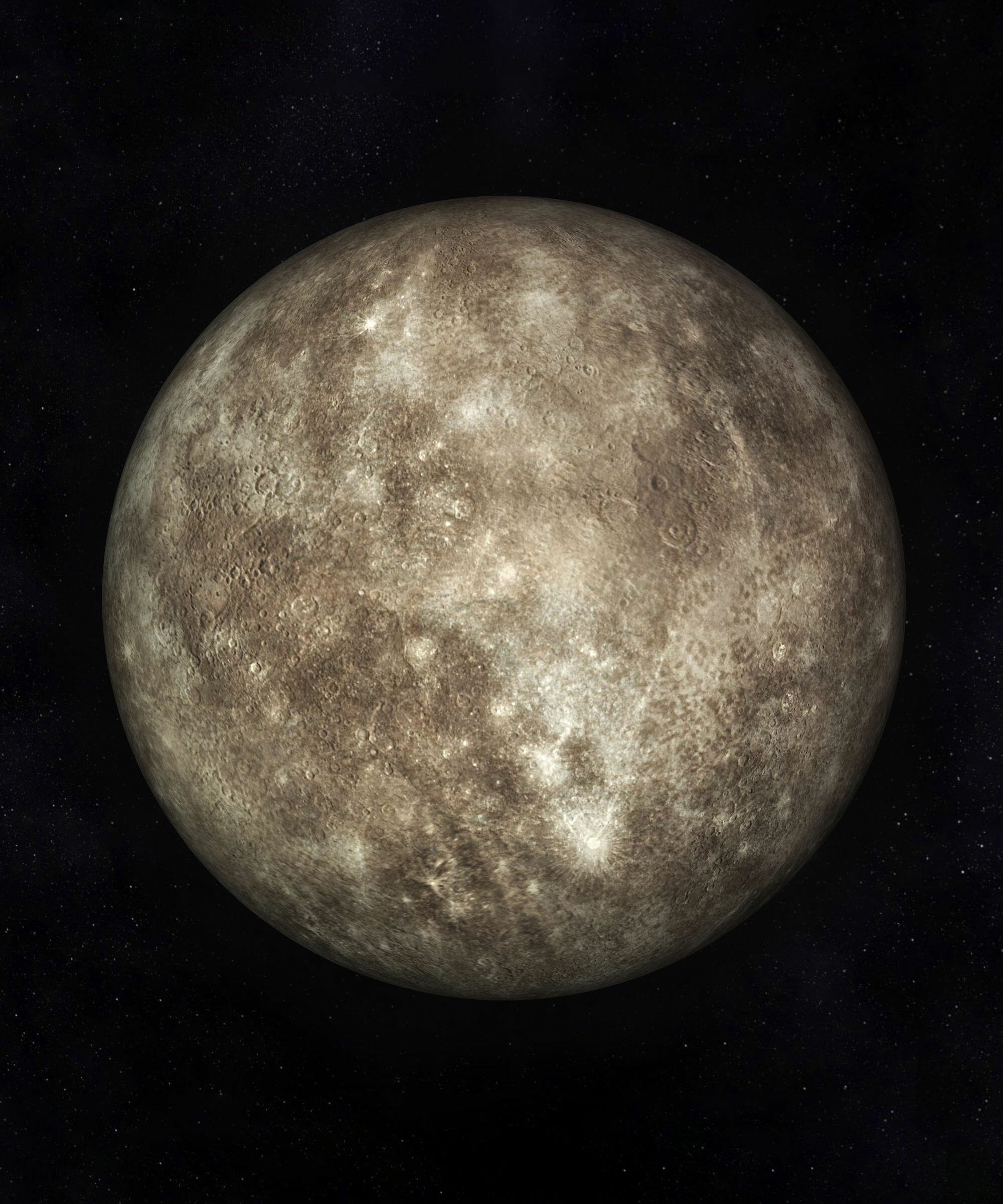Mercury: Its orbital eccentricity is the largest of all known planets in the Solar System. 2000x2400 HD Wallpaper.