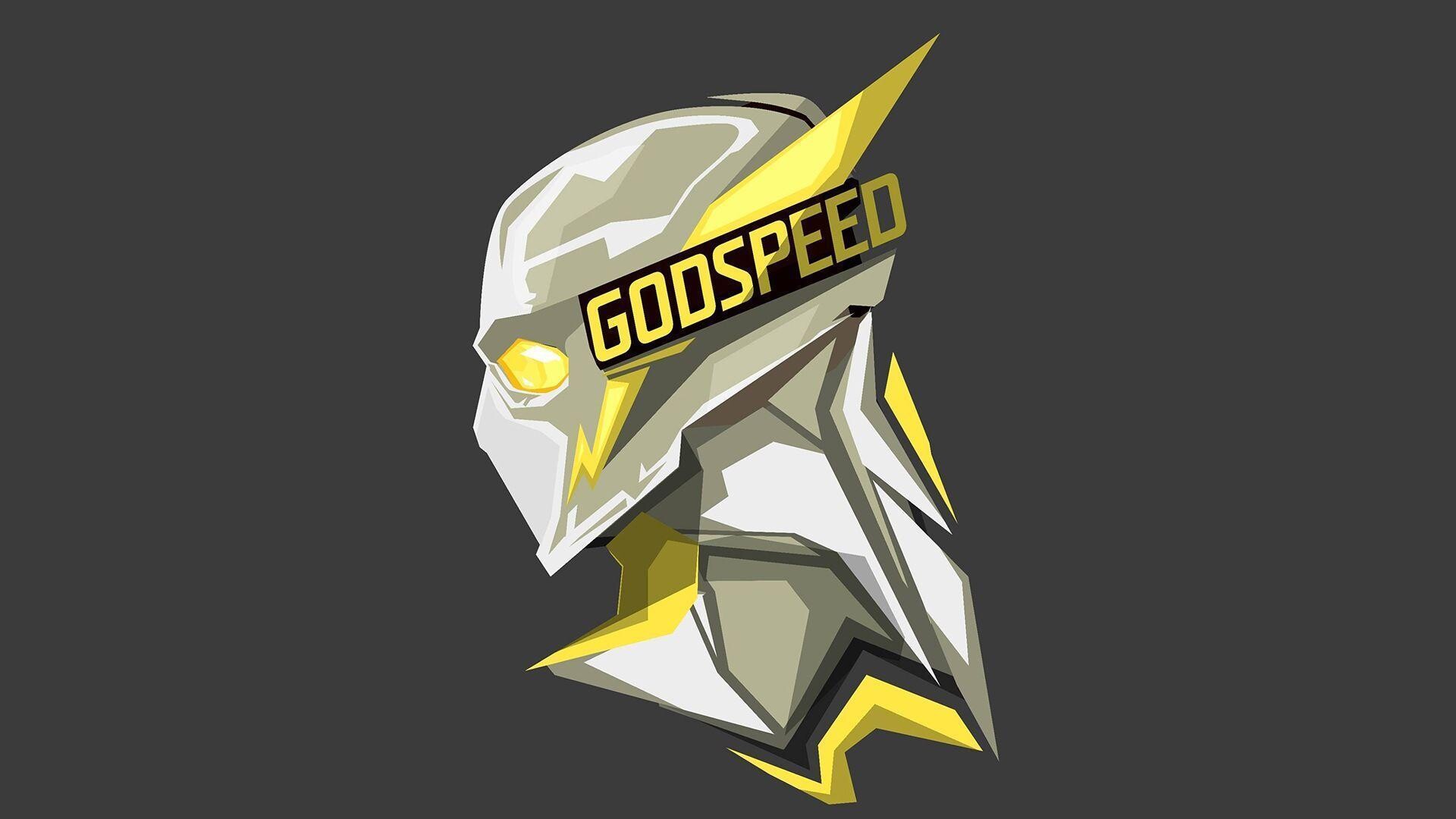 Godspeed (Flash): A character that has the ability to create a clone of himself by dividing the Speed Force in him. 1920x1080 Full HD Background.
