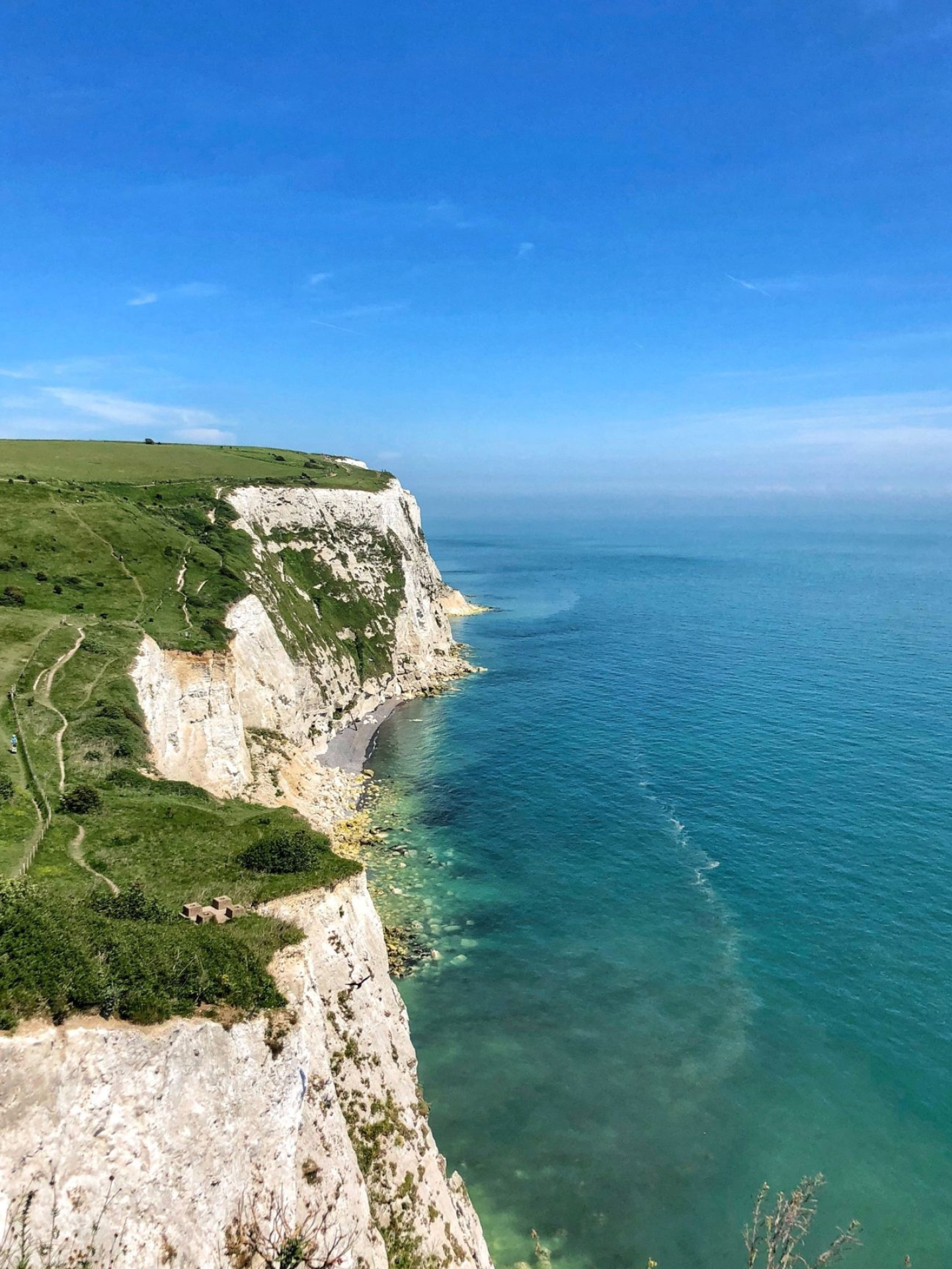 Küstenwanderweg bei White Cliffs of Dover, 1440x1920 HD Handy