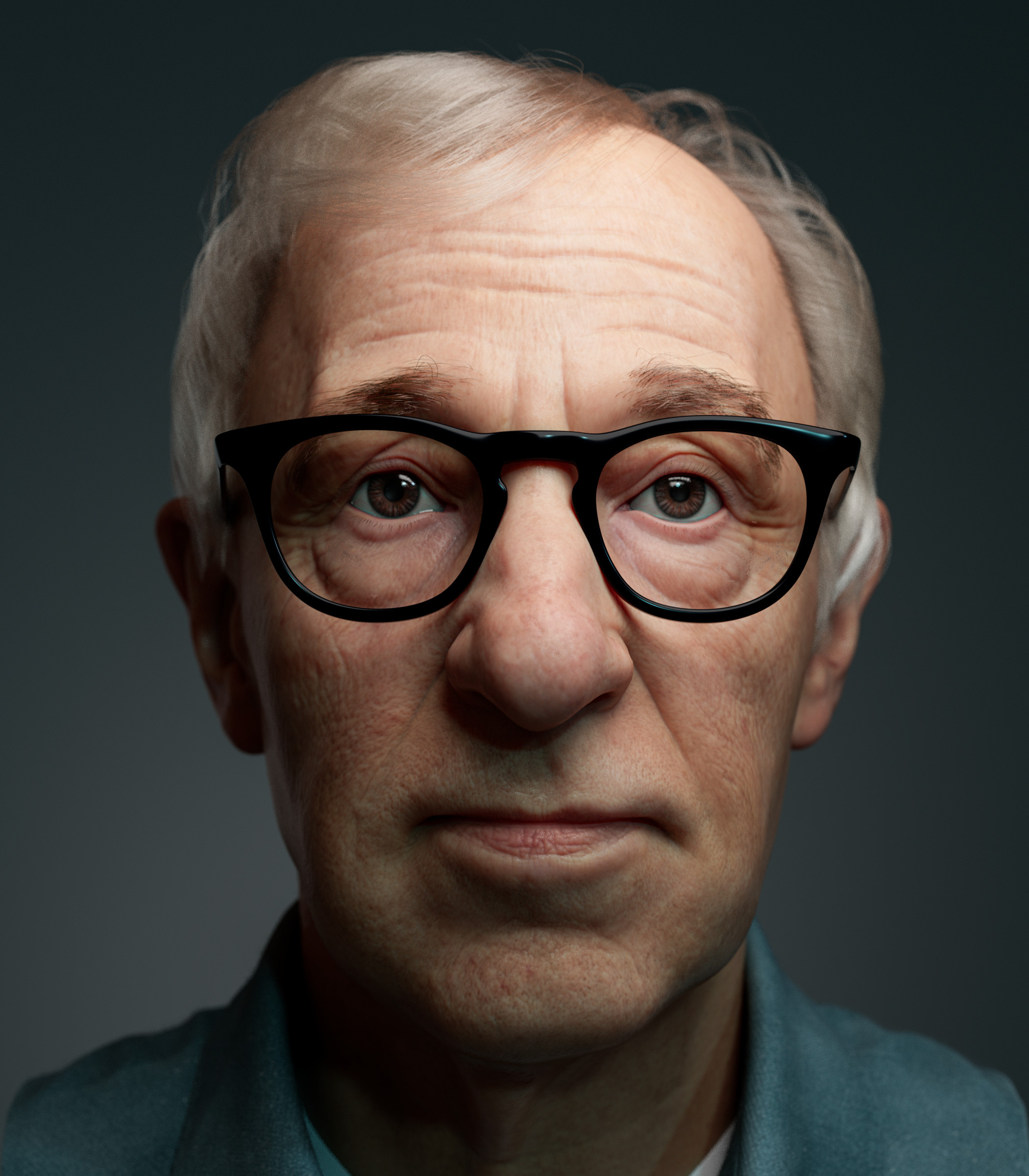 Woody Allen, Artstation portrait, Artistic representation, Film director, 2100x2400 HD Handy