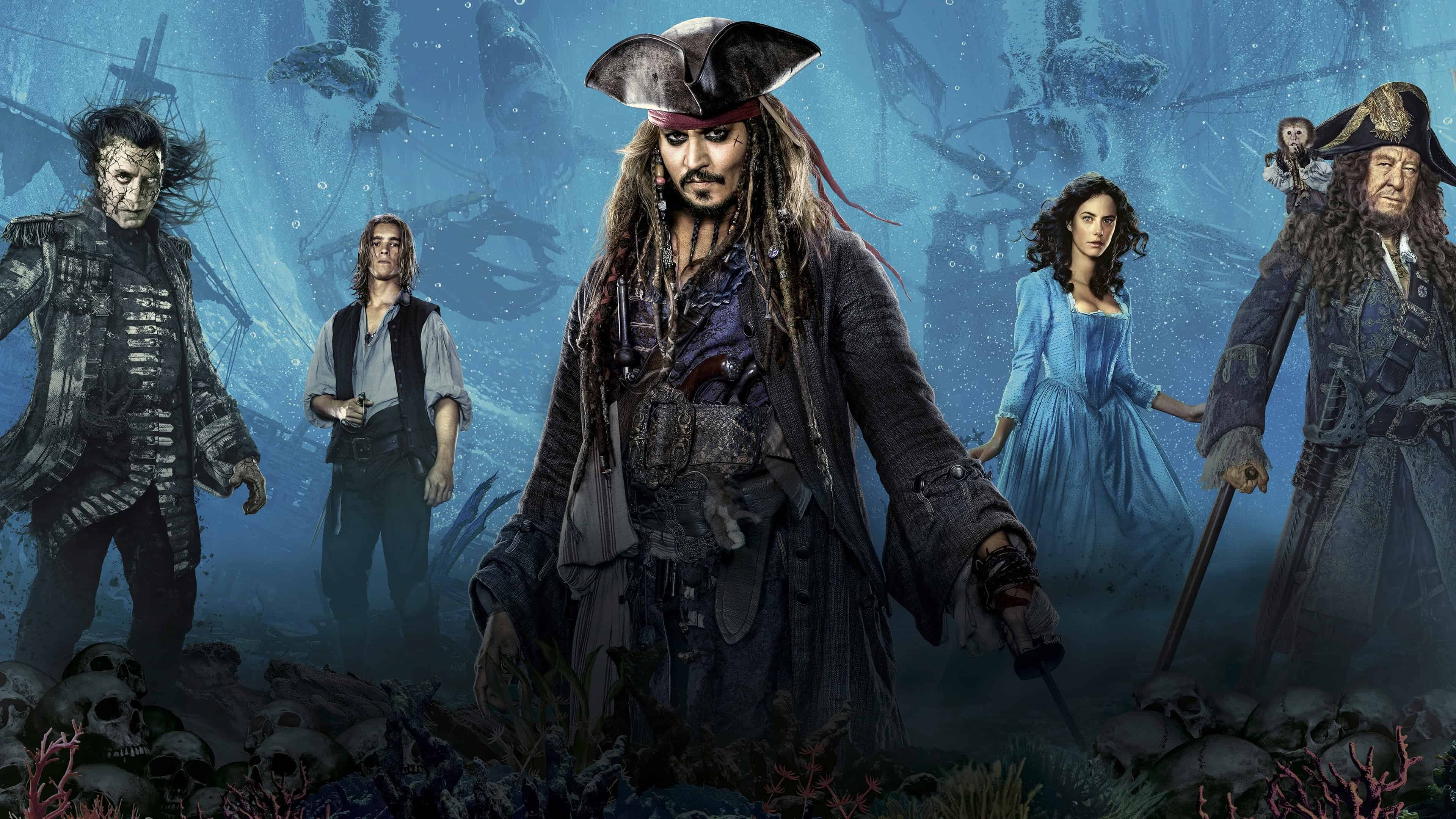 Pirates of the Caribbean: Jack Sparrow, The character created by screenwriters Ted Elliott and Terry Rossio. 3840x2160 4K Wallpaper.